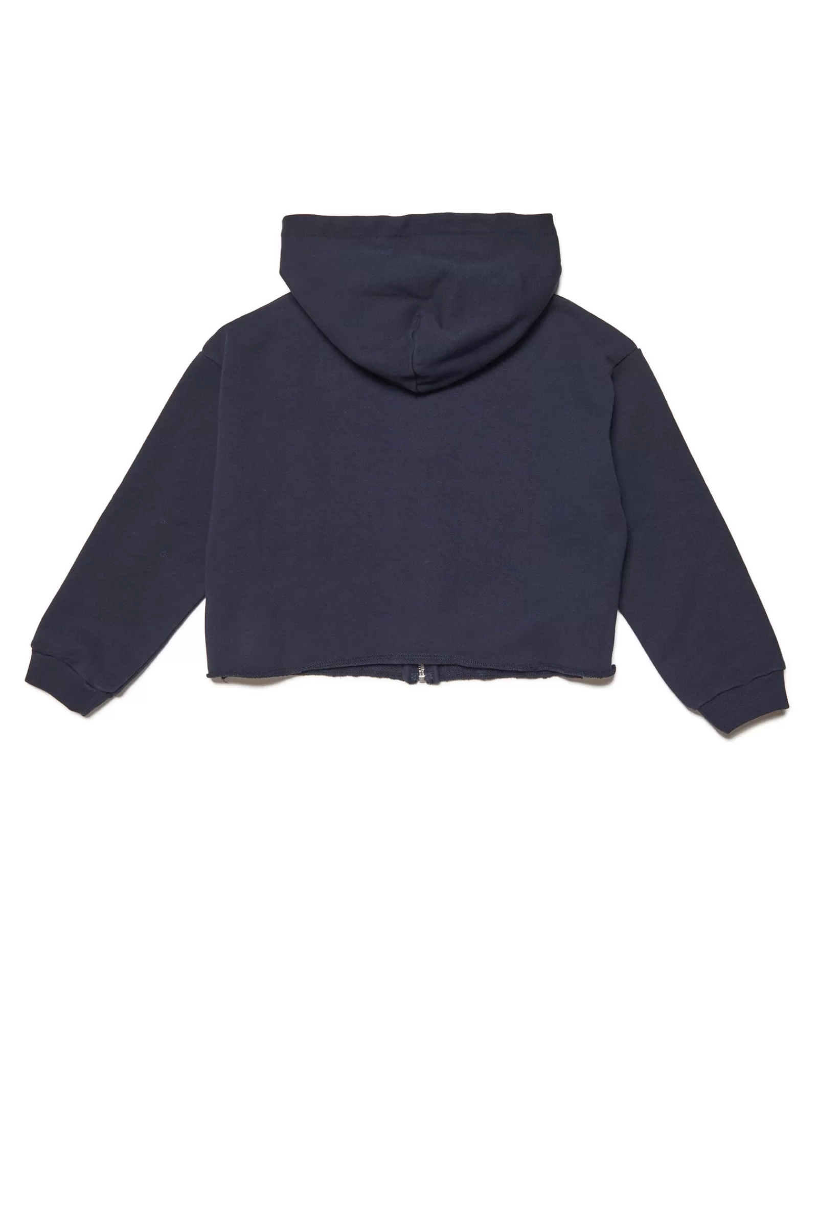 Felpe<MARNI Felpa In Cotone Con Zip E Cappuccio Blu Navy