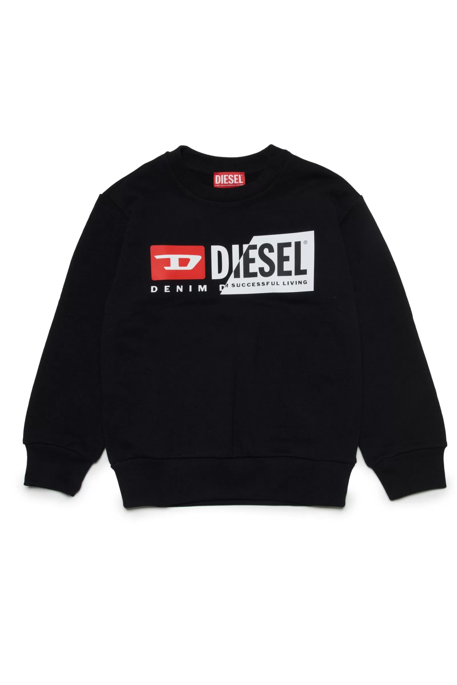 Felpe<DIESEL Felpa Nera Con Logo Double Nero