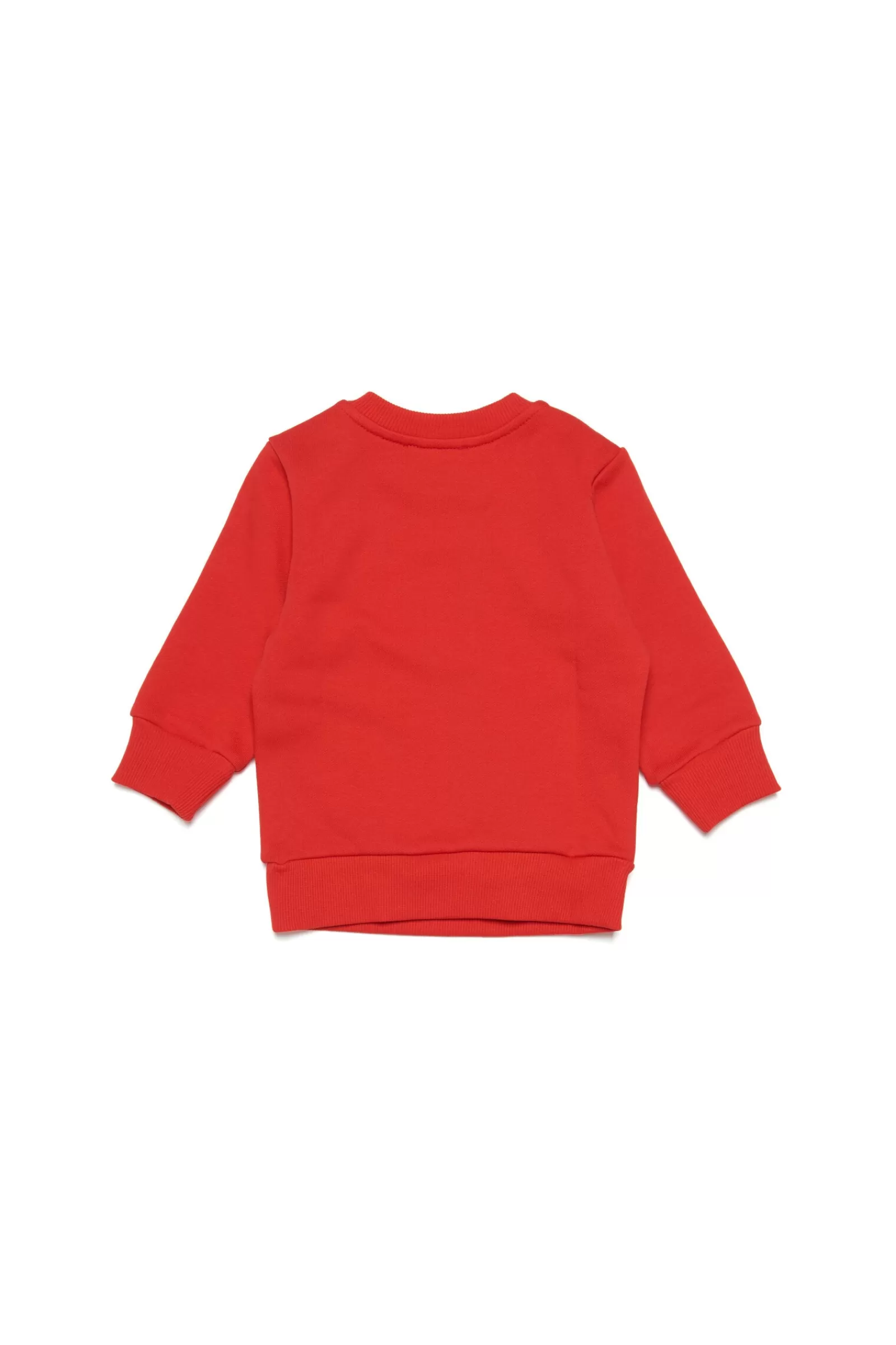 Felpe<DIESEL Felpa Rossa Girocollo In Cotone Con Logo Extra-Large Rosso Garofano