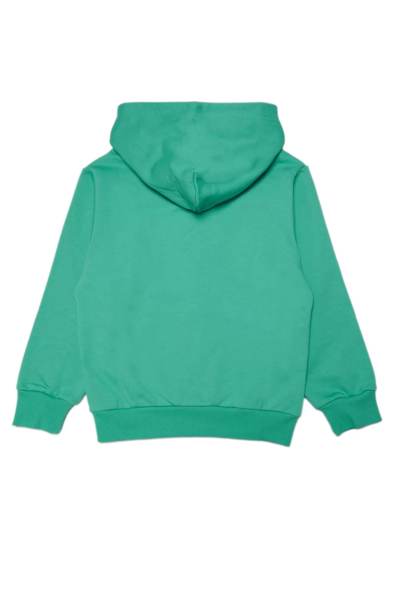 Felpe<DIESEL Felpa Verde In Cotone Con Cappuccio E Zip Verde Katydid