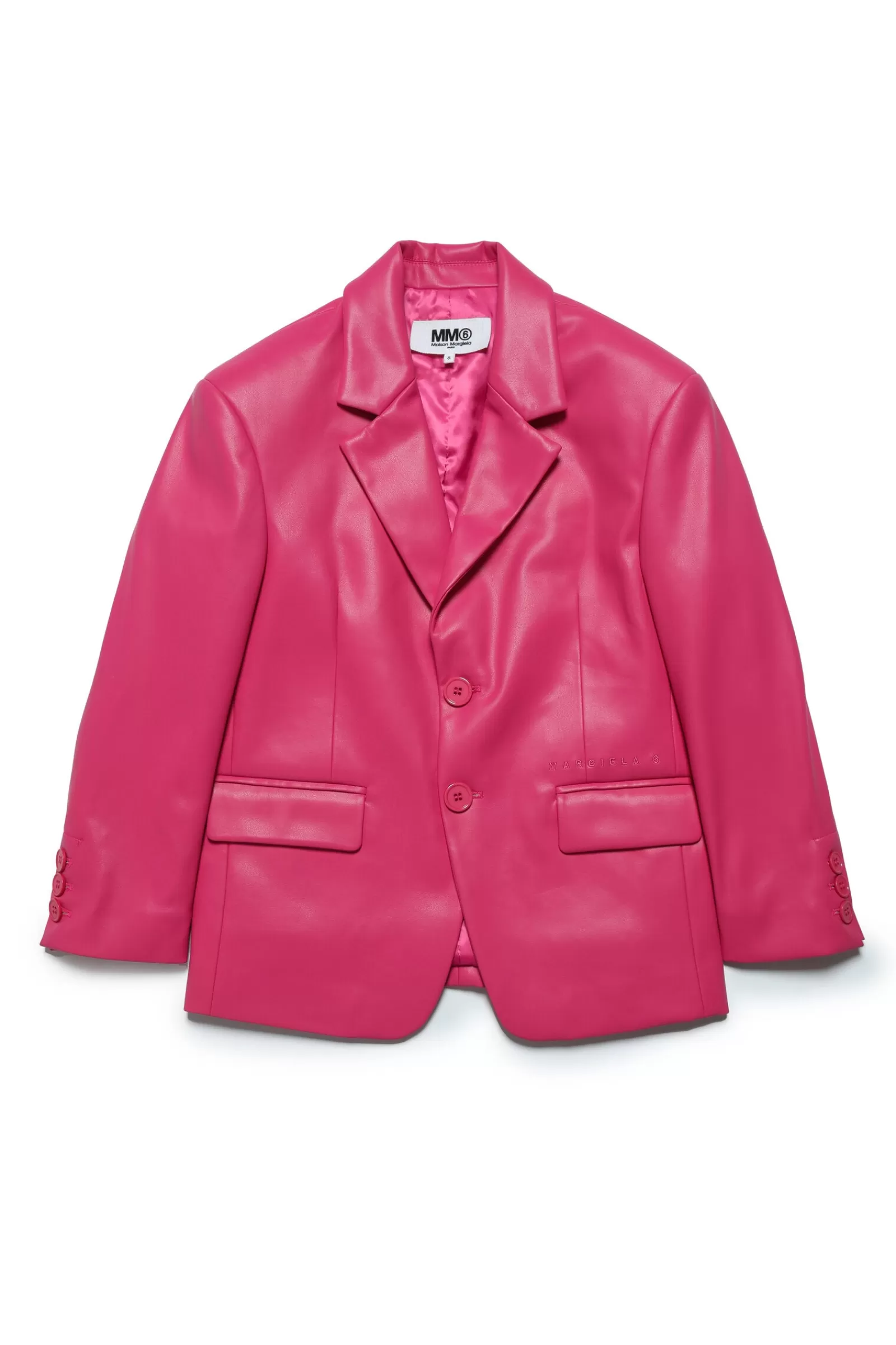 Giacche E Piumini<MM6 MAISON MARGIELA Giacca Blazer In Similpelle Rosa Extra