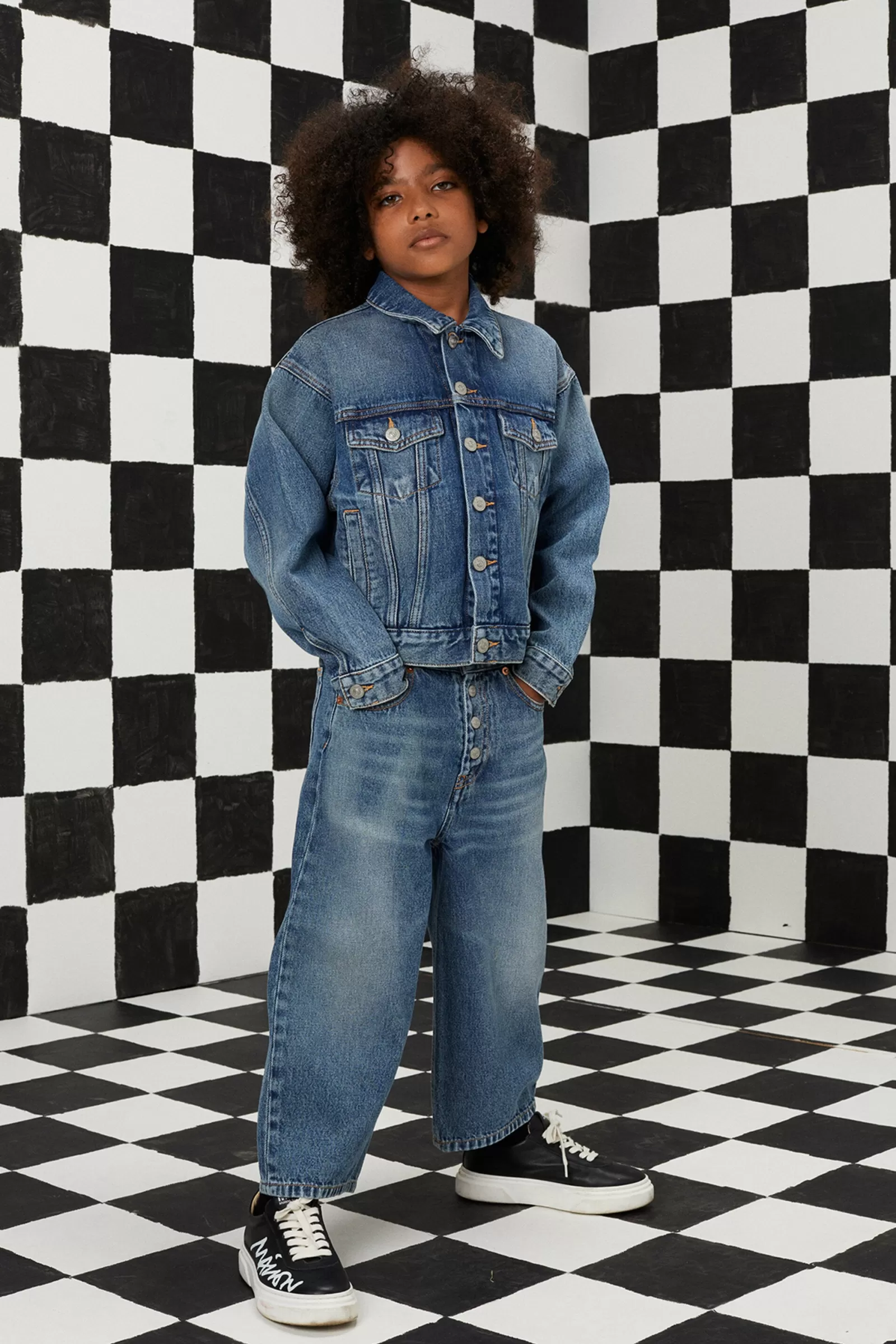 Giacche E Piumini<MM6 MAISON MARGIELA Giacca Blu In Denim Con Lavaggio Medio Blu Denim