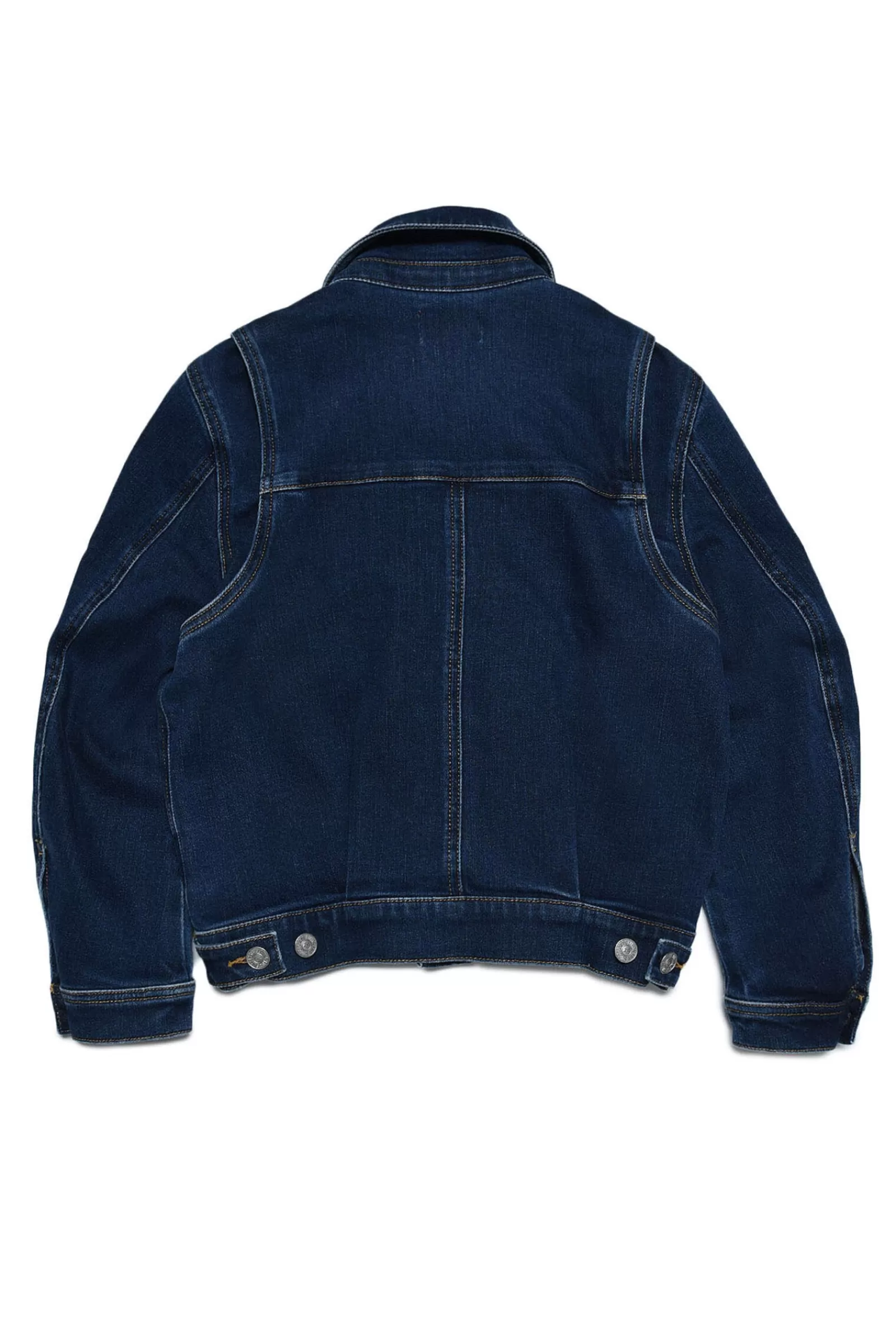 Giacche E Piumini<DIESEL Giacca In Denim Blu Con Lavaggio Leggero Blu Denim