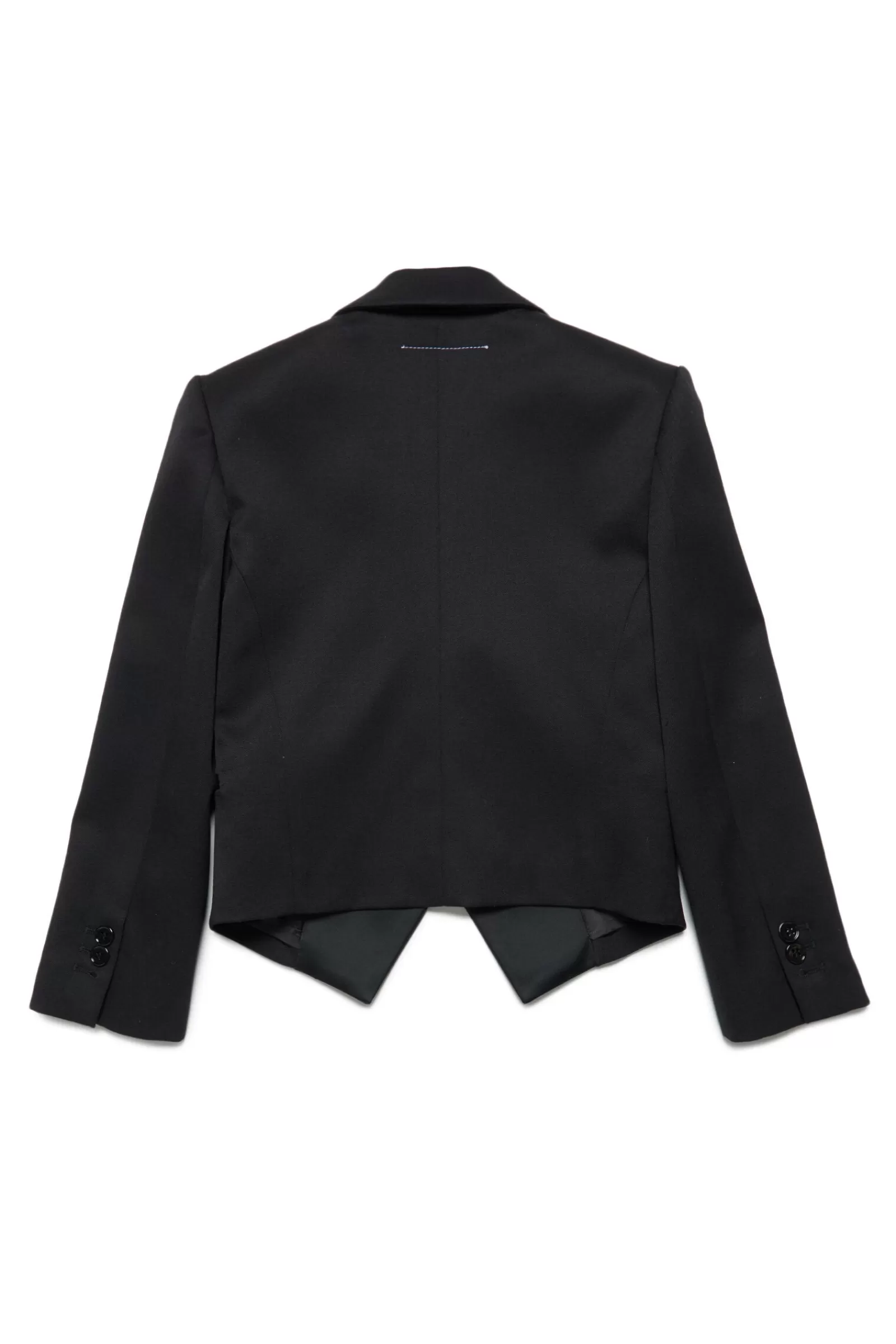 Giacche E Piumini<MM6 MAISON MARGIELA Giacca Nera Blazer In Fresco Lana Con Revers Nero