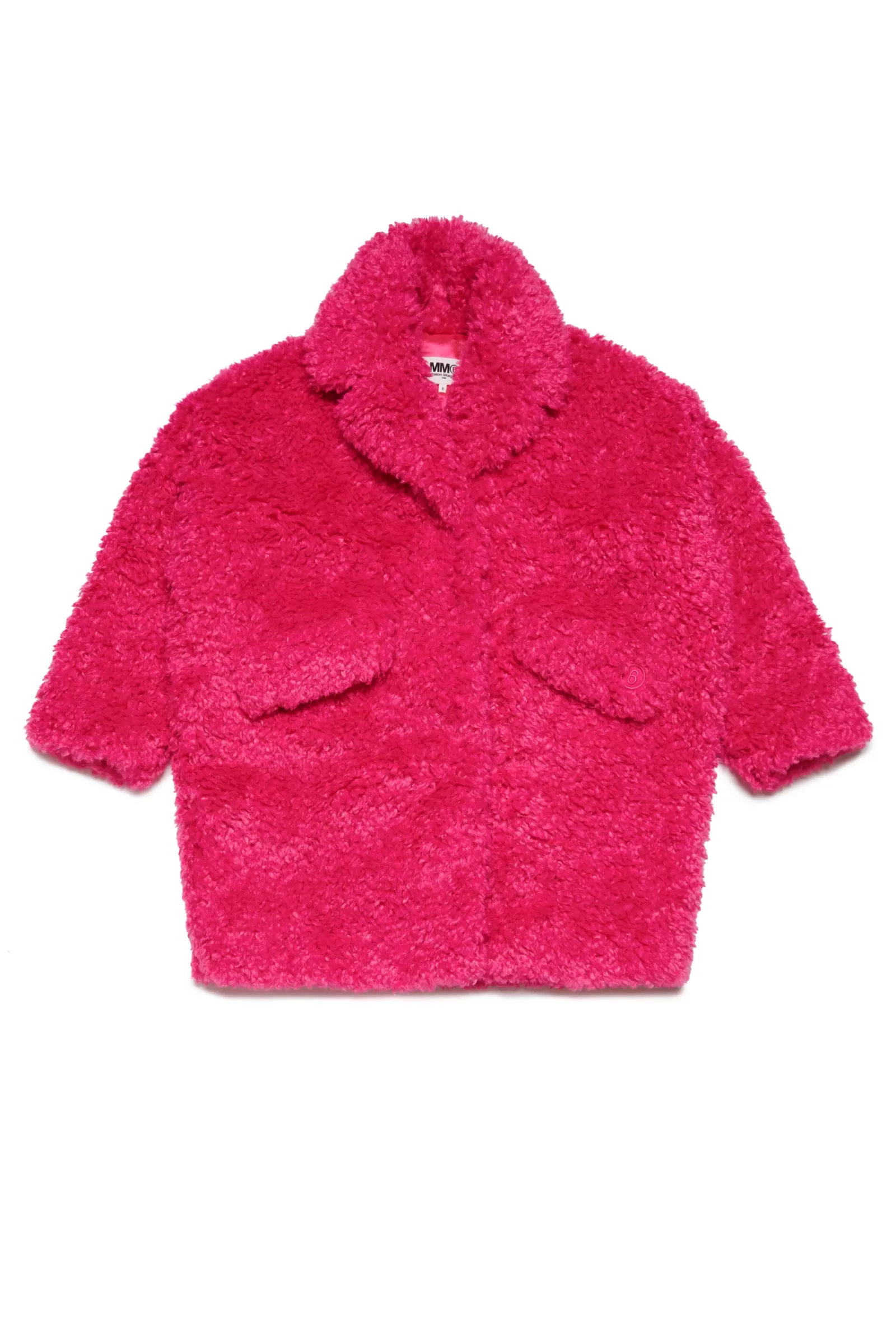 Giacche E Piumini<MM6 MAISON MARGIELA Giacca Teddy In Pelliccia Sintetica Rosa Extra