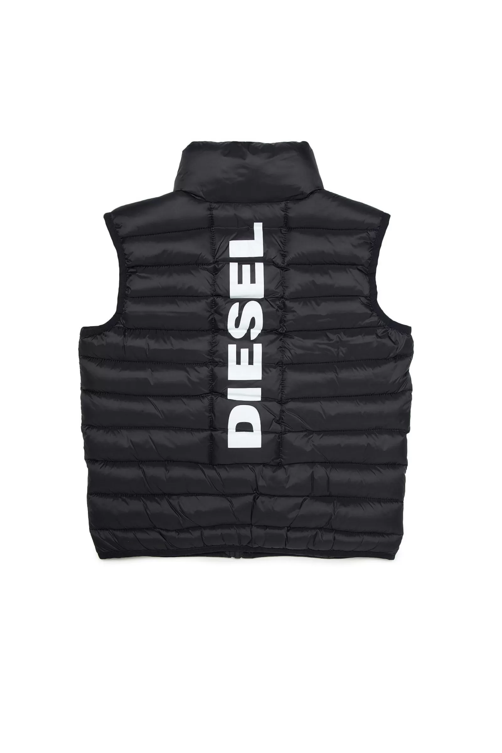 Giacche E Piumini<DIESEL Gilet Lightweight In Fake Down Nero