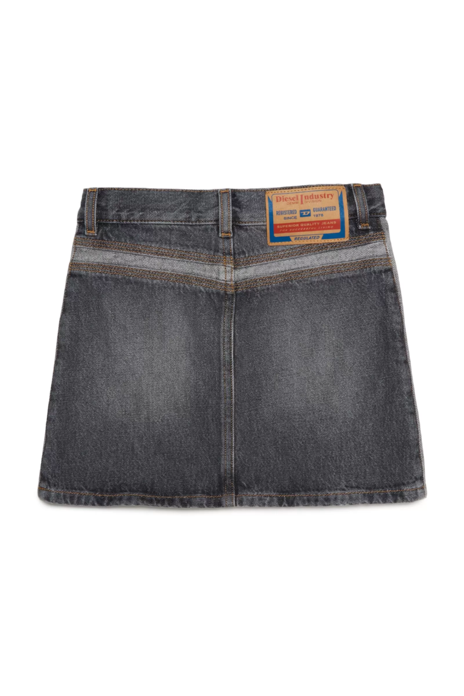 Gonne E Shorts<DIESEL Gonna In Con Inserti Denim Nero