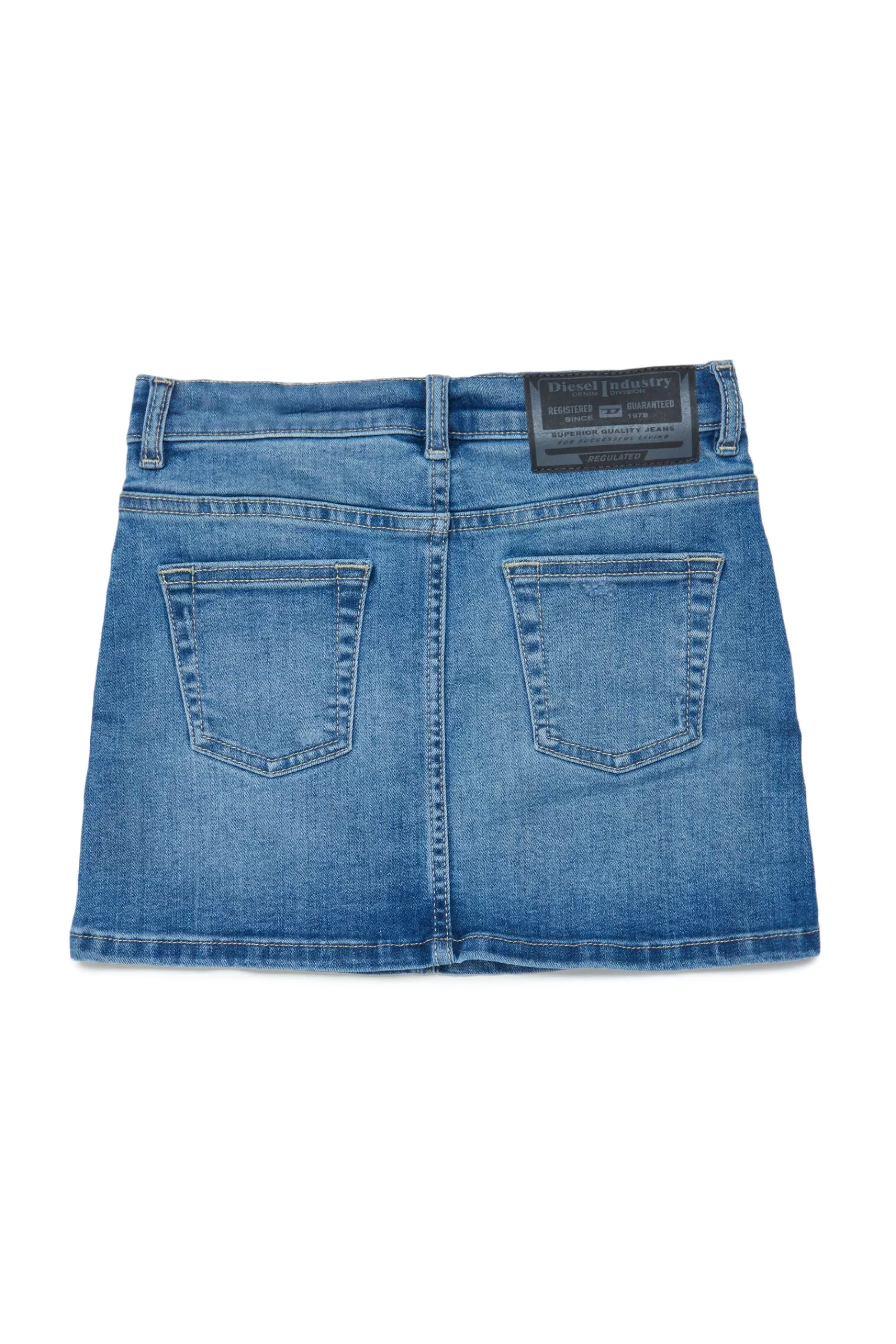 Gonne E Shorts<DIESEL Gonna In Denim Effetto Used Blu Denim