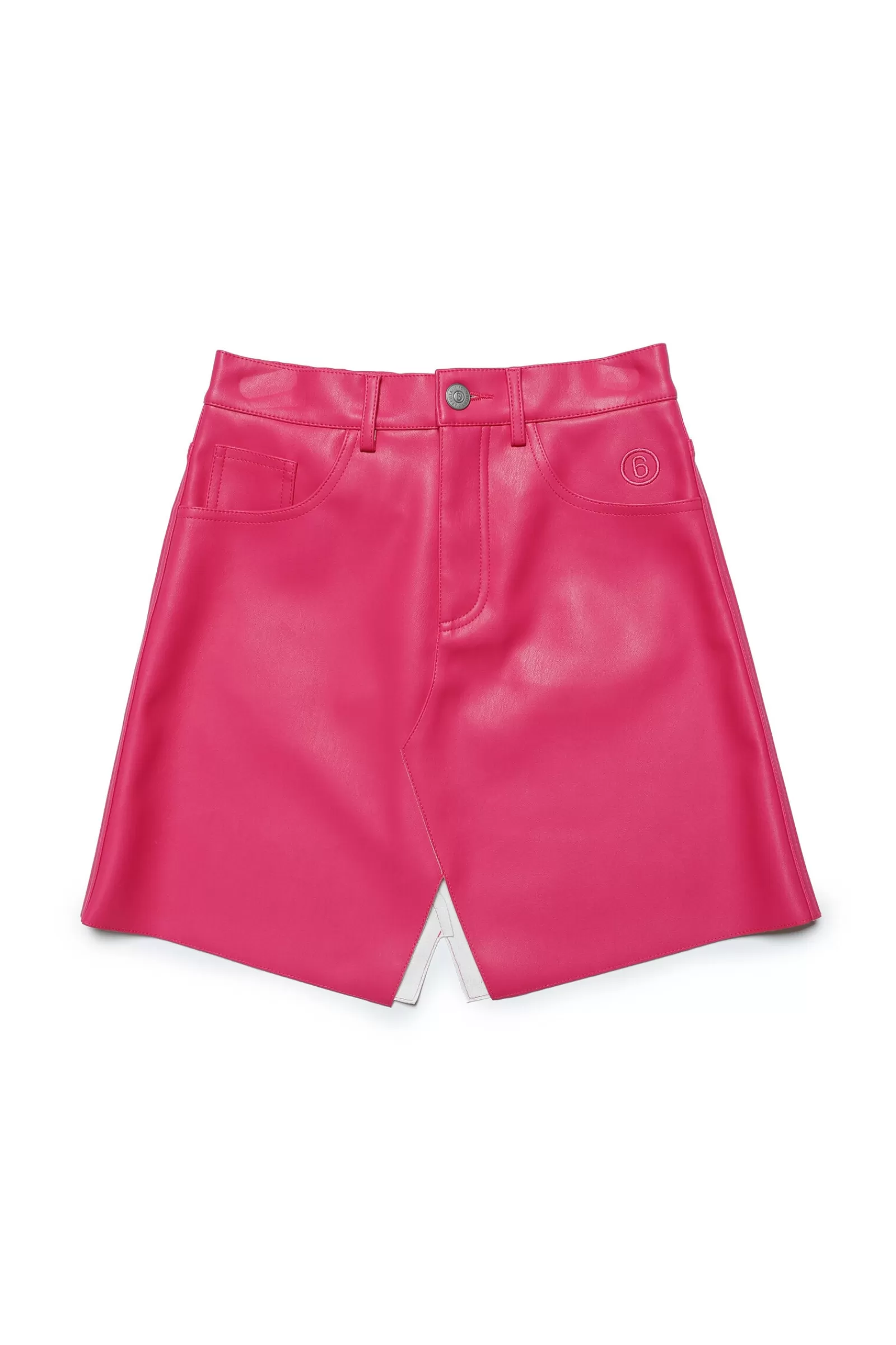 Gonne E Shorts<MM6 MAISON MARGIELA Gonna In Similpelle Con Tasche Rosa Extra