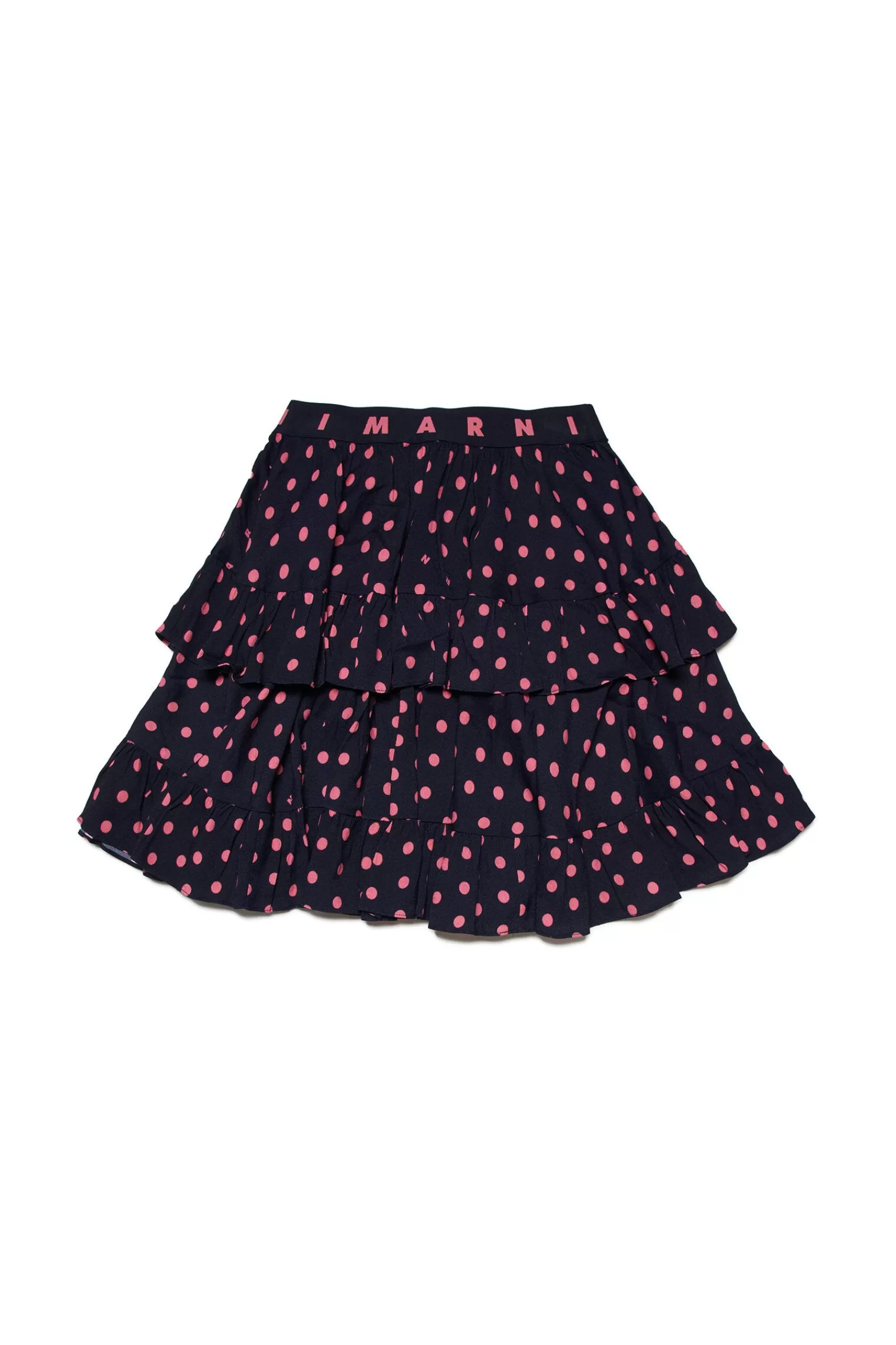 Gonne E Shorts<MARNI Gonna In Viscosa A Motivo Allover Dots Blu Navy