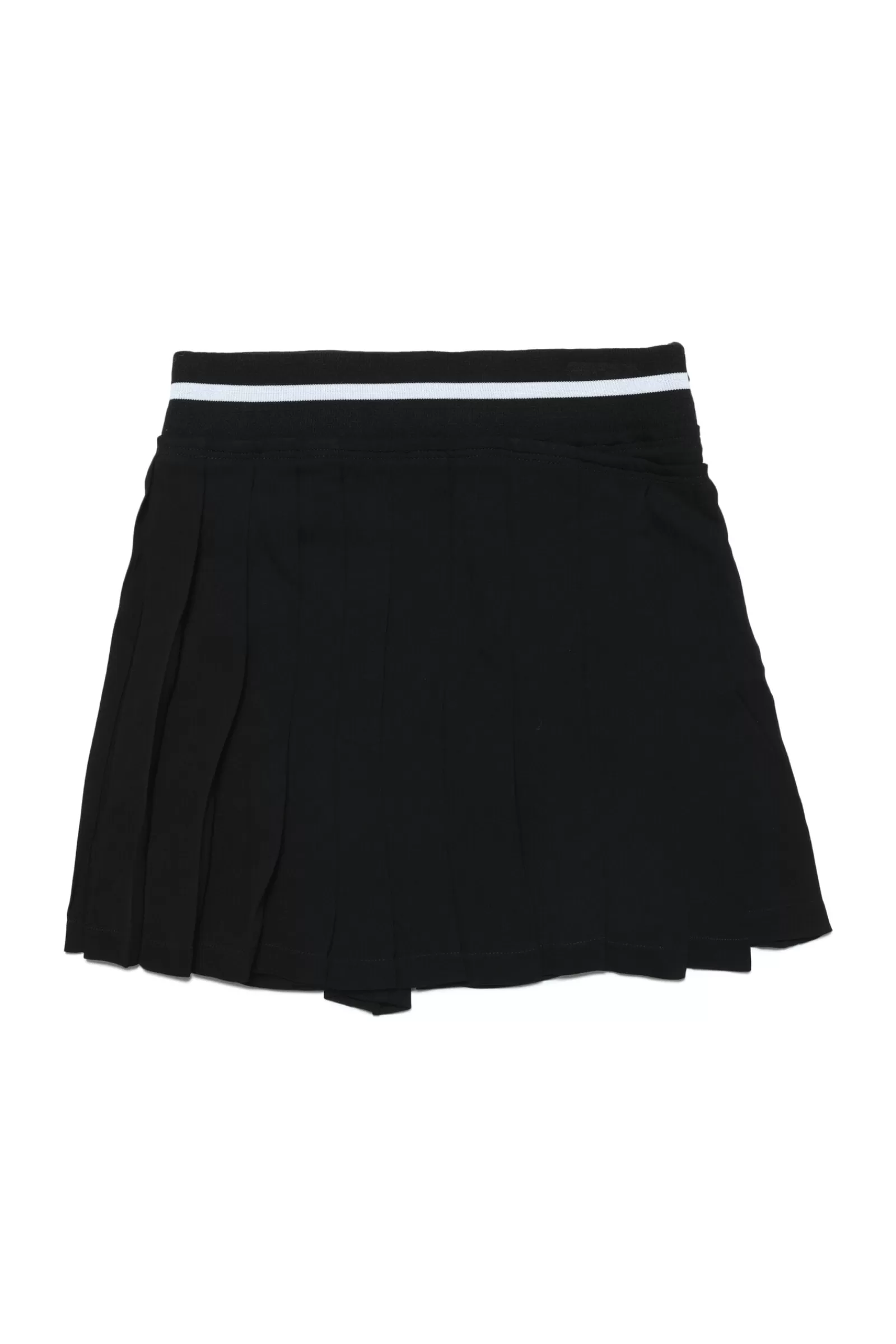 Gonne E Shorts<N°21 Gonna Plisse Asimmetrica In Crepe Nero Denim