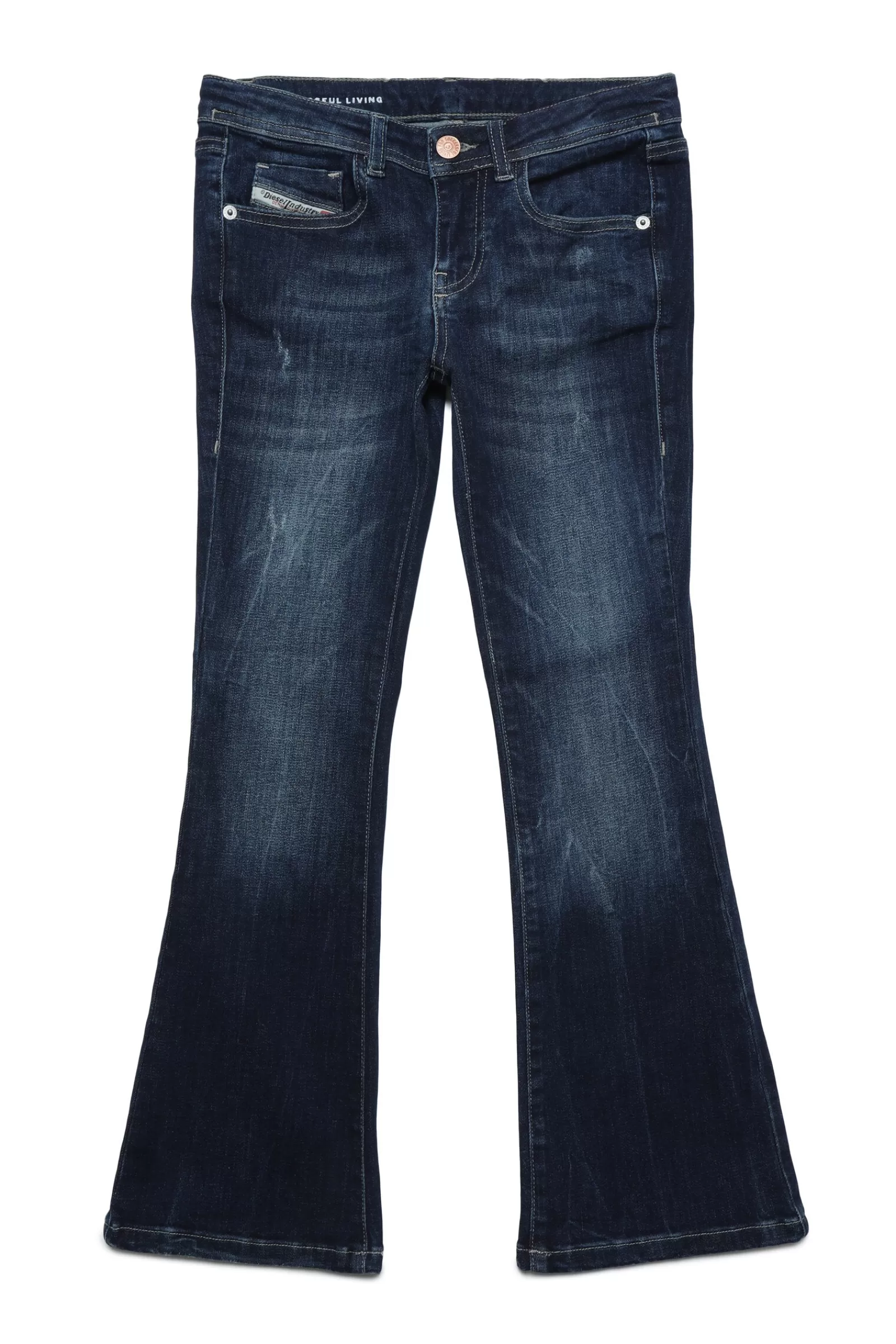 Jeans<DIESEL Jeans 1969 D-Ebbey Bootcut Blu Scuro Con Abrasioni Blu Denim