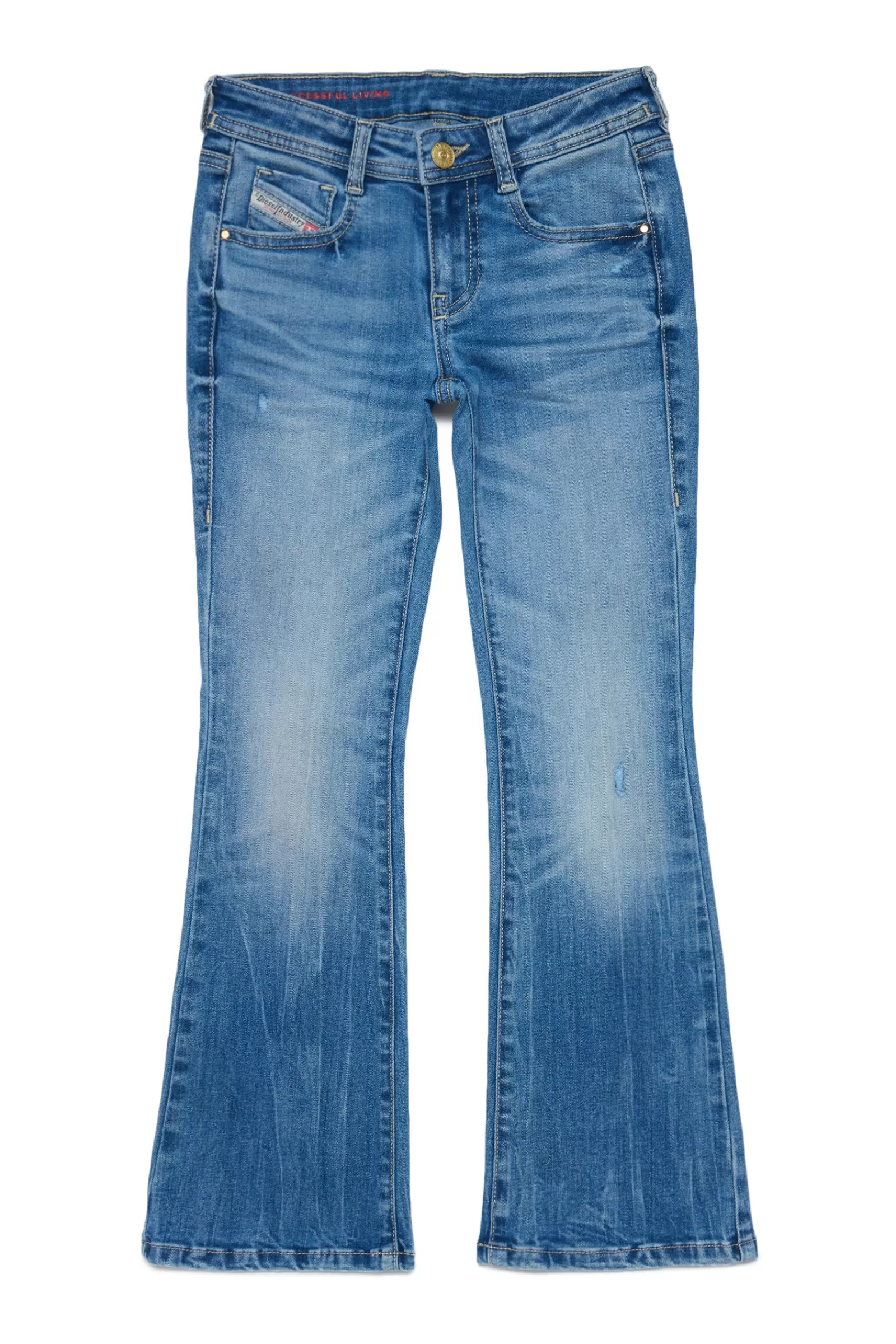 Jeans<DIESEL Jeans 1969 D-Ebbey Bootcut Effetto Used Blu Denim