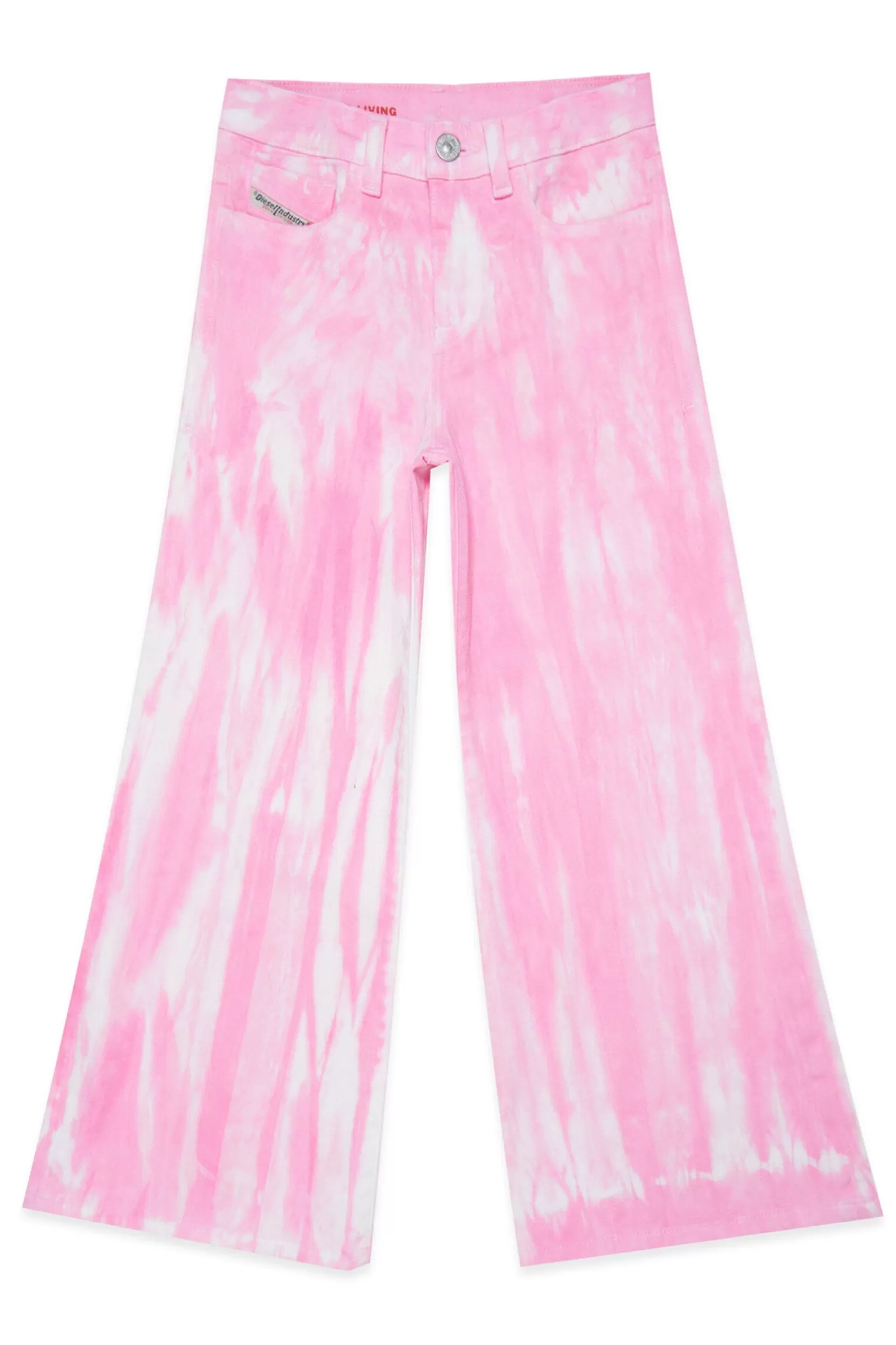 Jeans<DIESEL Jeans 1978 Flare Con Effetto Tie Dye Rosa Pastello