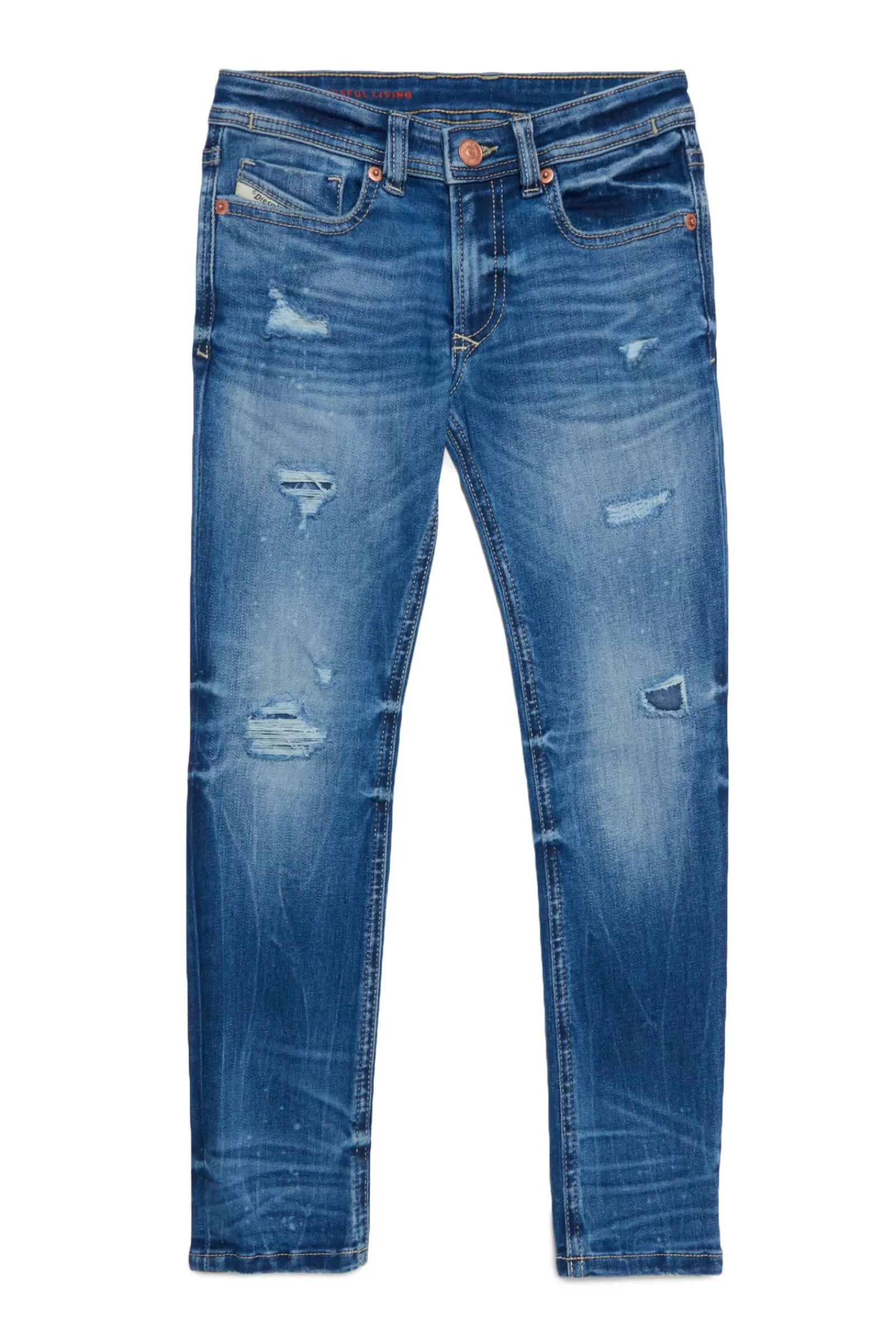 Jeans<DIESEL Jeans 1979 Sleenker Skinny Blu Con Rotture Blu Denim