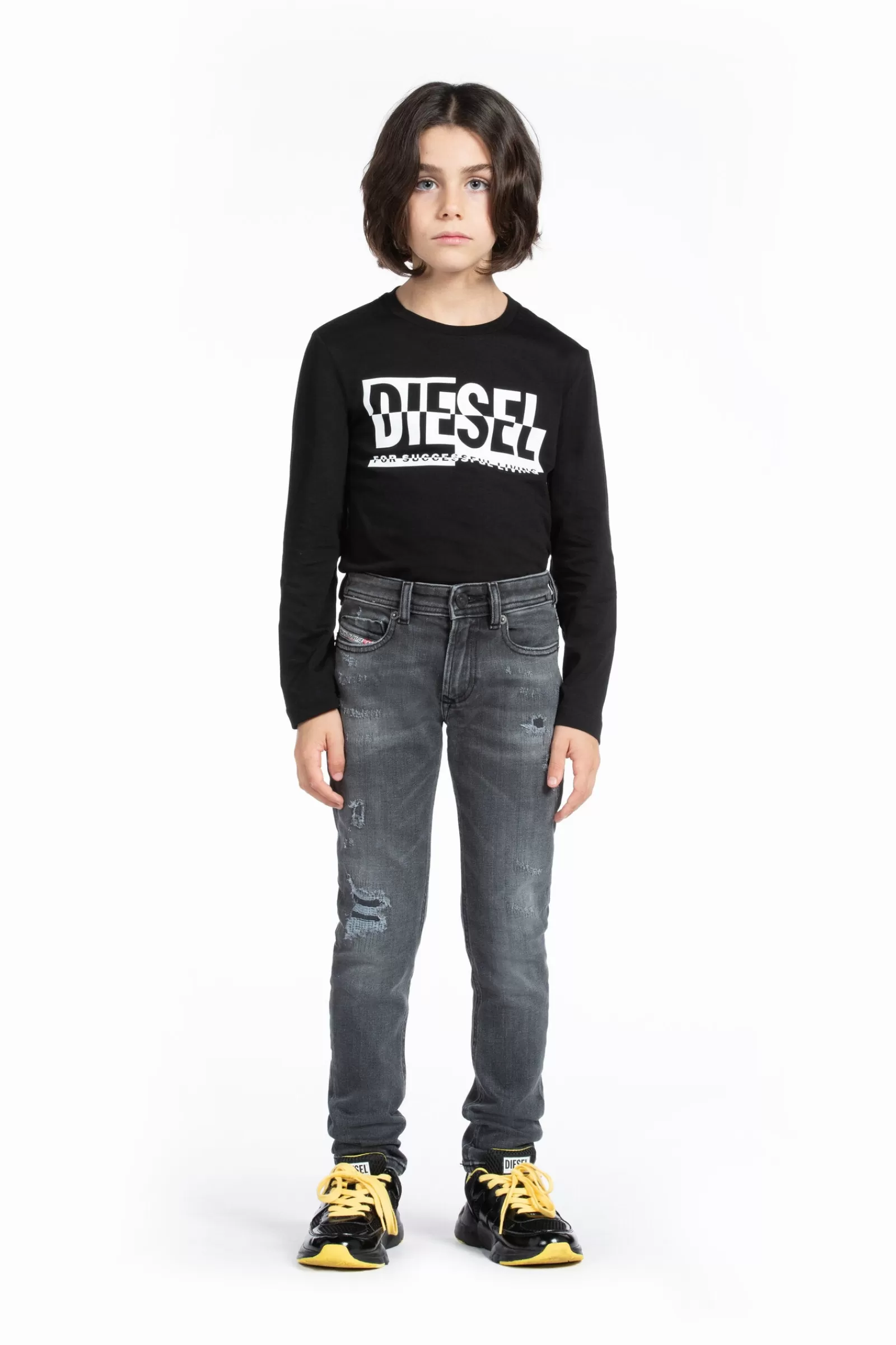 Jeans<DIESEL Jeans 1979 Sleenker Skinny Nero Con Toppe Nero Denim