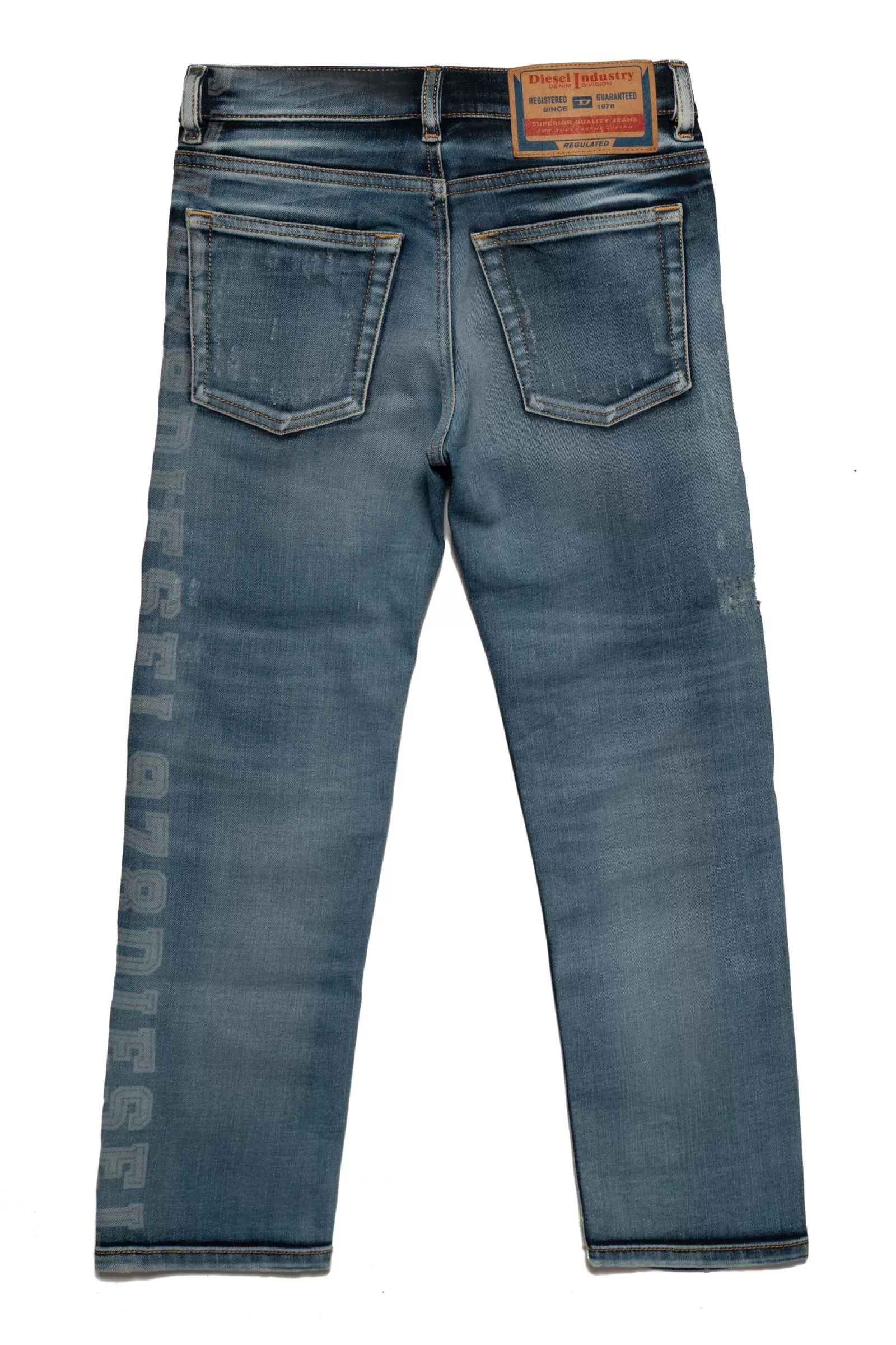 Jeans<DIESEL Jeans 2010 Straight Con Stampa Laser Blu Denim