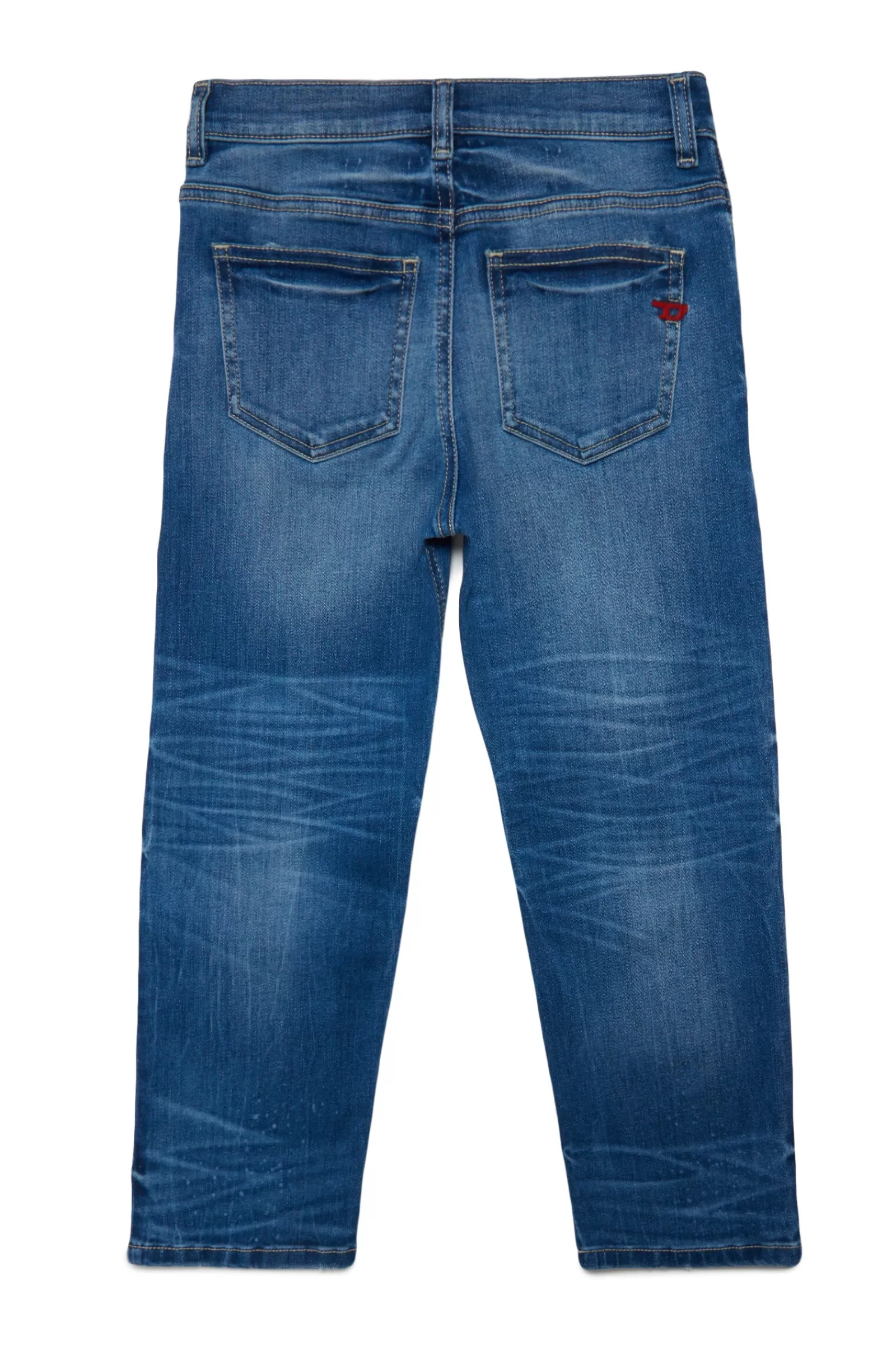 Jeans<DIESEL Jeans 2016 D-Air Boyfriend Blu Scuro Con Strappi Blu Denim