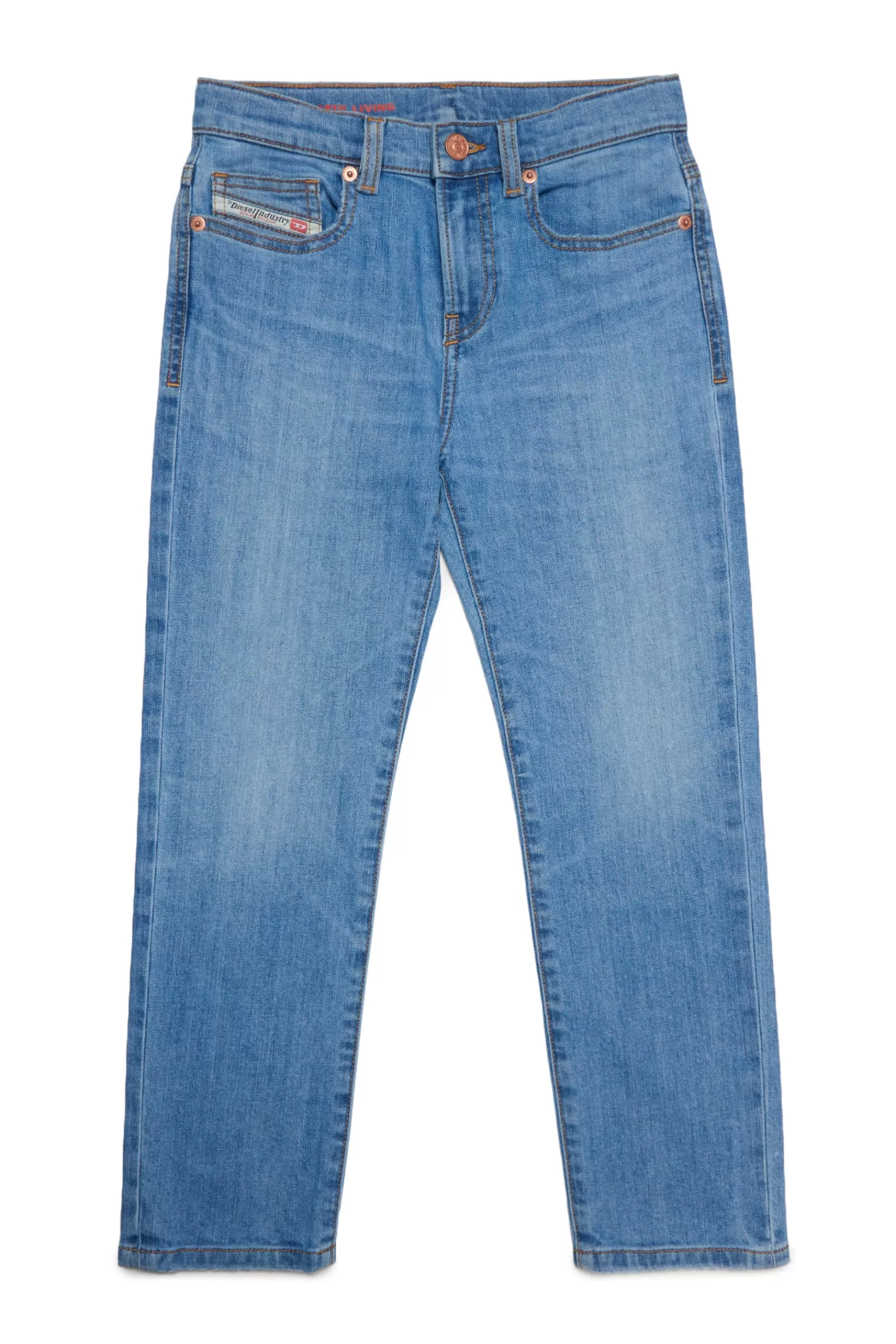 Jeans<DIESEL Jeans 2020 D-Viker Straight A Vita Alta Blu Denim