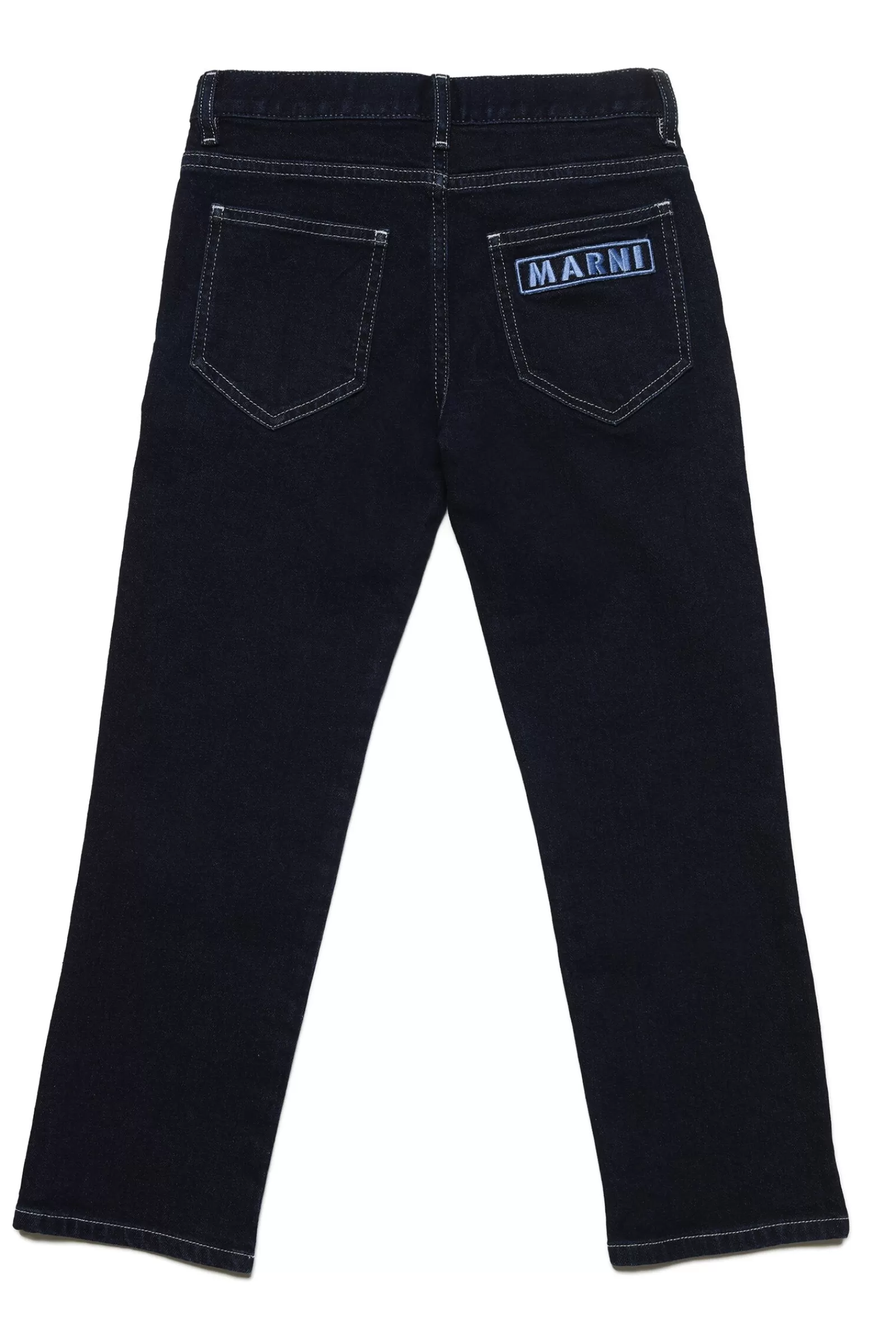 Jeans<MARNI Jeans Blu Scuro Con Logo Sul Retro Blu Denim