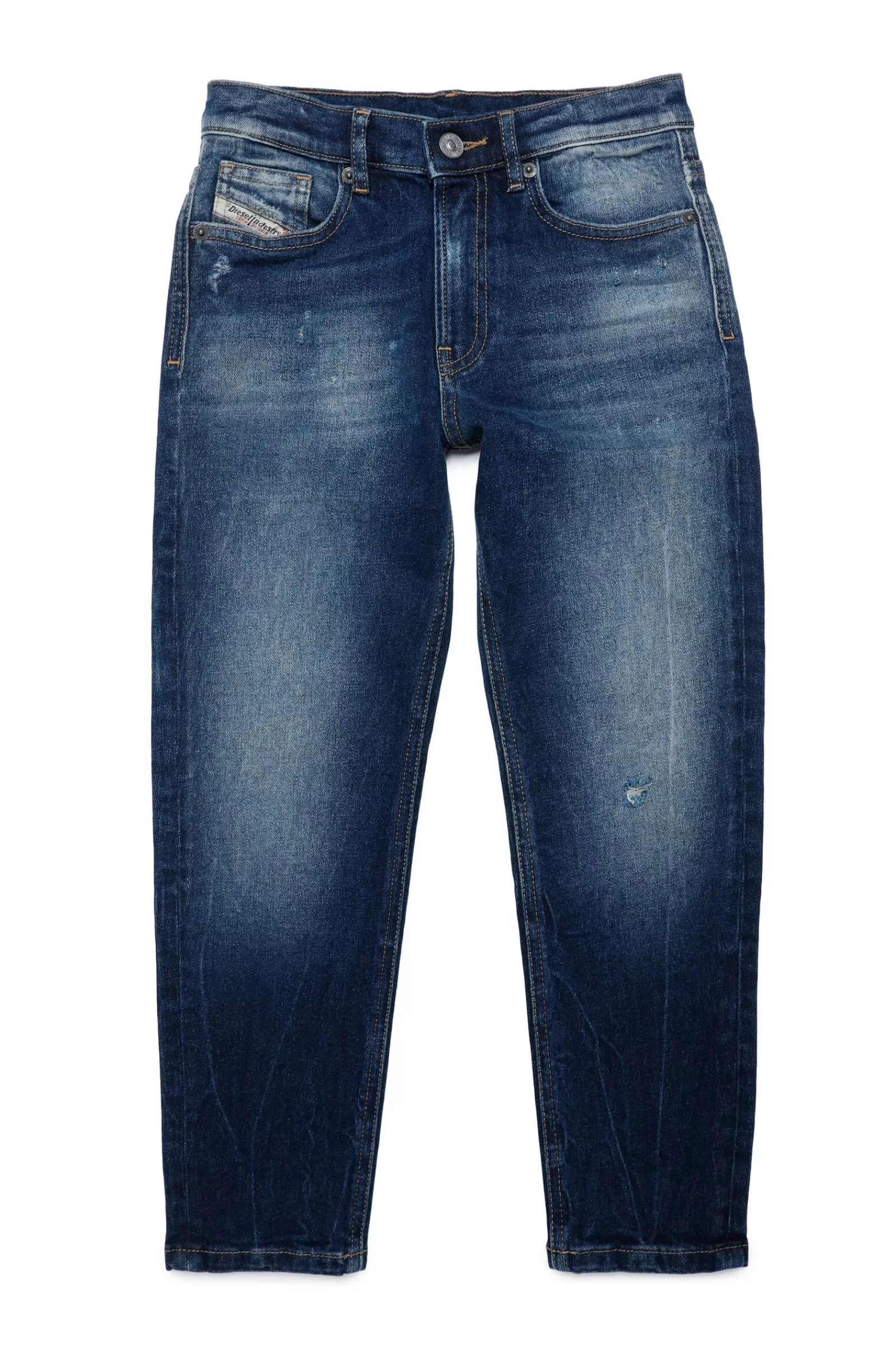 Jeans<DIESEL Jeans D-Lucas Tapered Blu Scuro Con Rotture Blu Denim