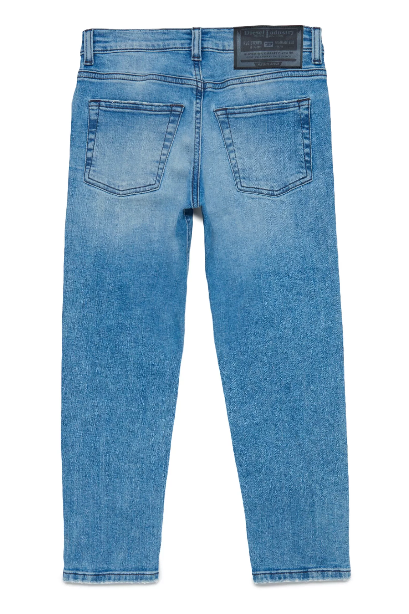 Jeans<DIESEL Jeans D-Lucas Tapered Con Strappi Blu Denim