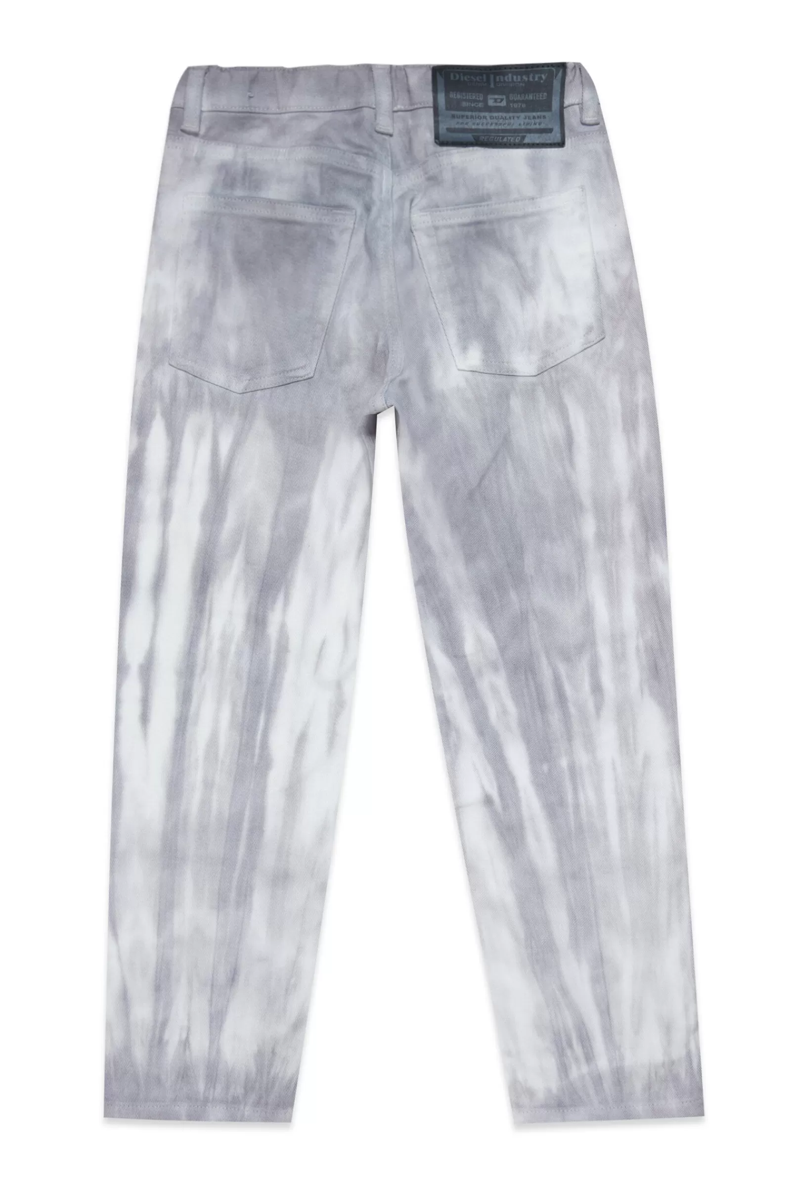 Jeans<DIESEL Jeans D-Lucas Tapered Con Trattamento Tie Dye Grigio Grigio Roccia