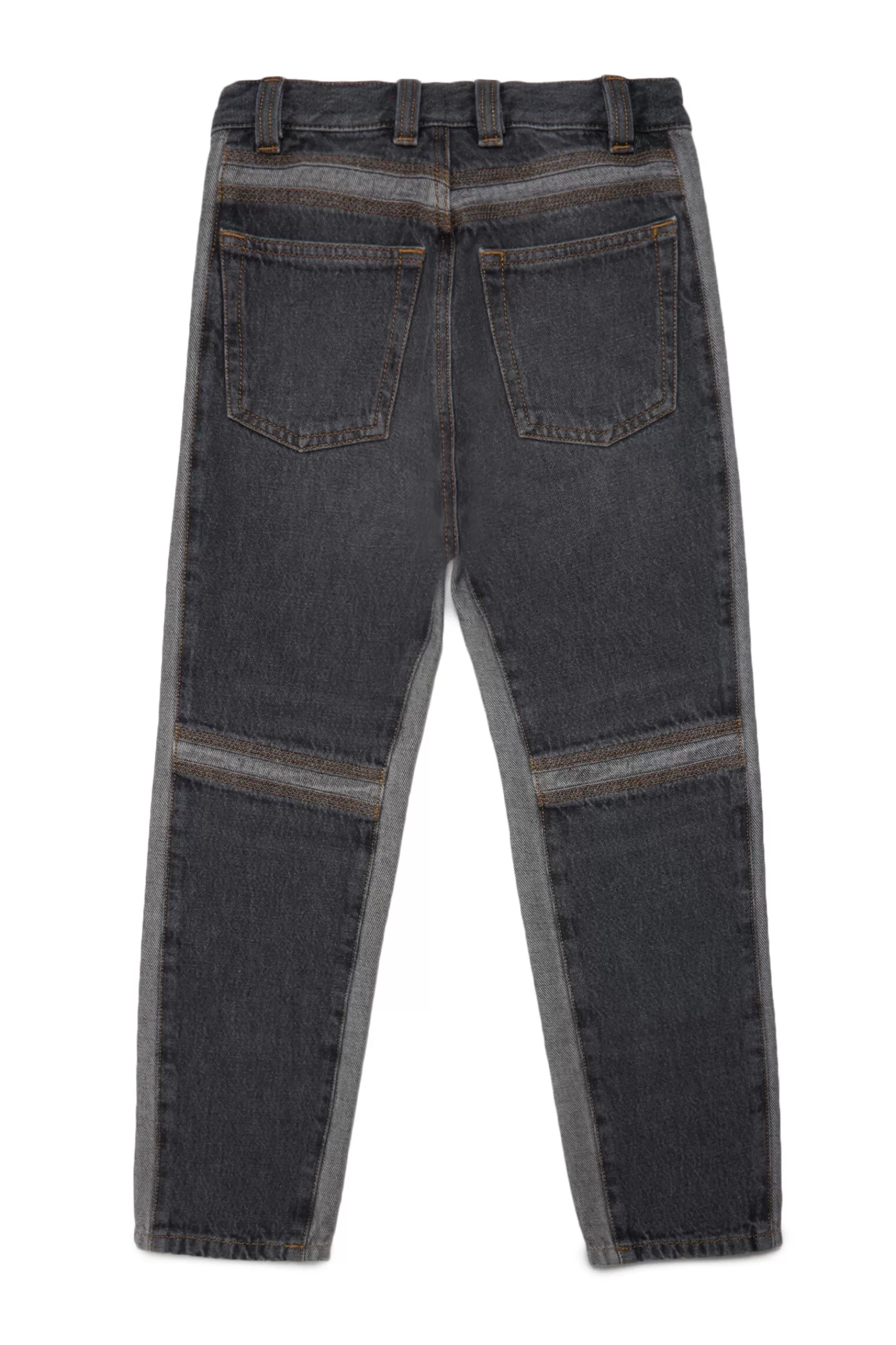 Jeans<DIESEL Jeans D-Mand Straight Neri Con Inserti Denim Nero