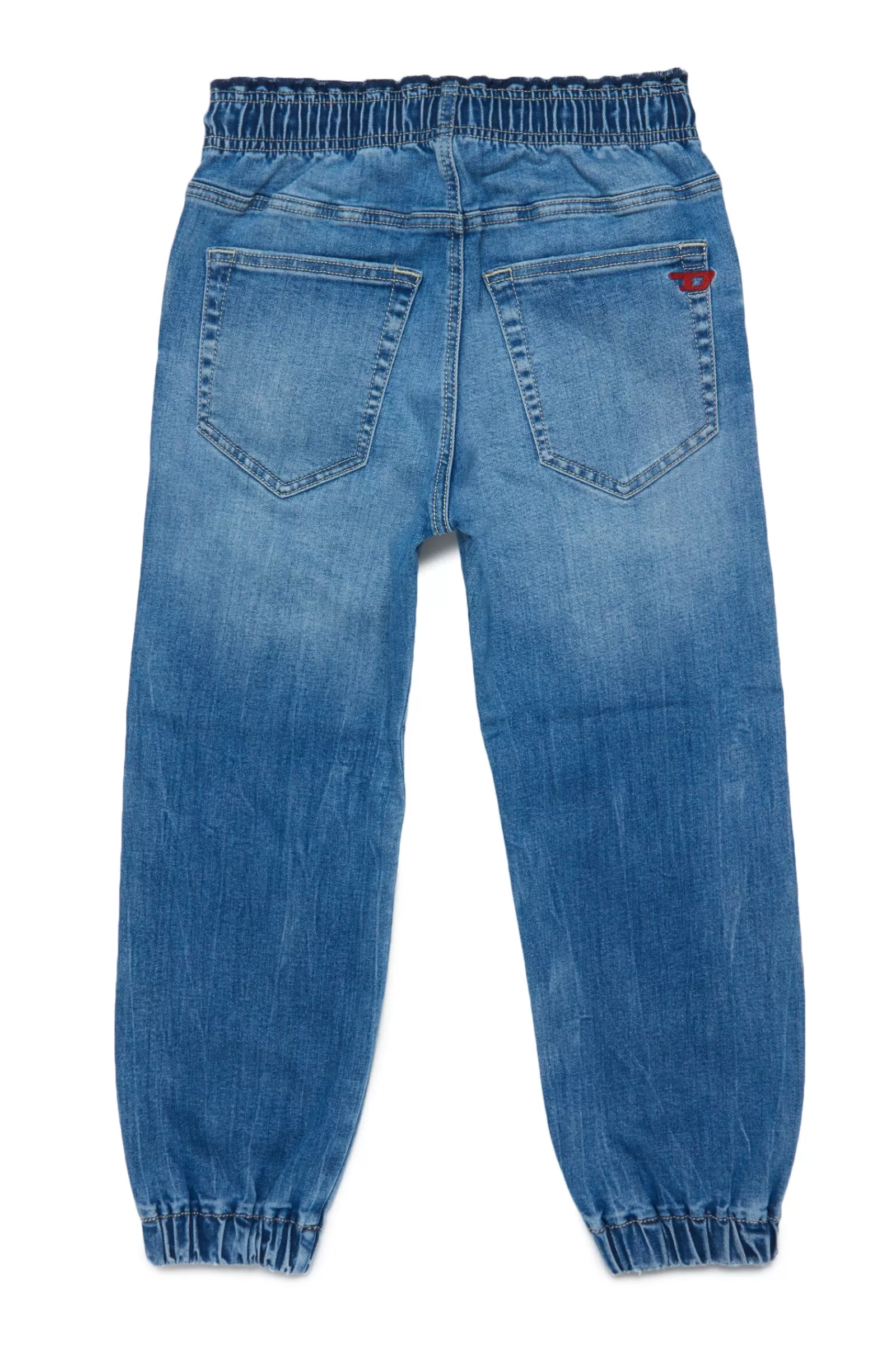 Jeans<DIESEL Jeans D-Mauri Straight Effetto Used Blu Denim