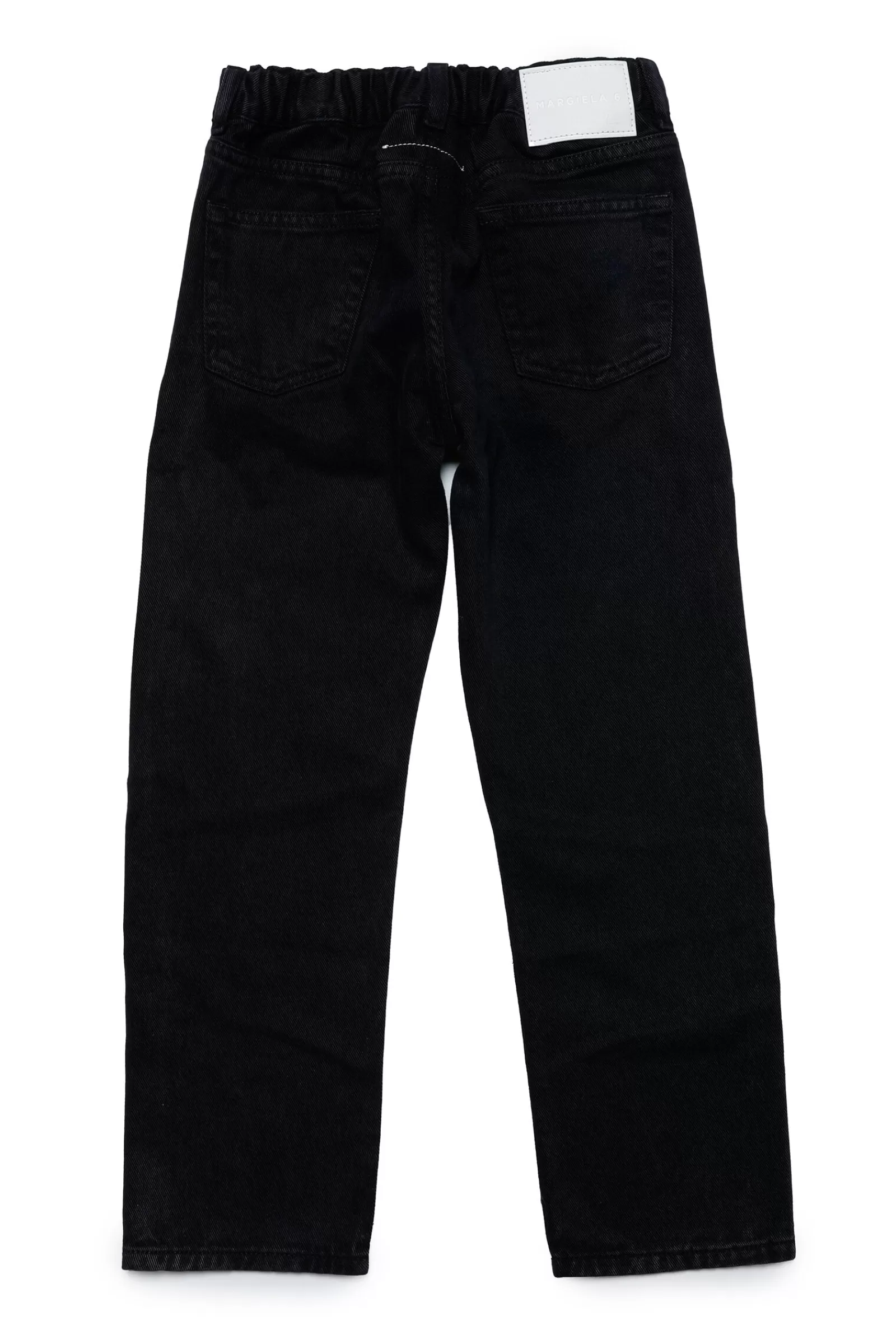 Jeans<MM6 MAISON MARGIELA Jeans Tapered Nero Con Rotture Nero Denim