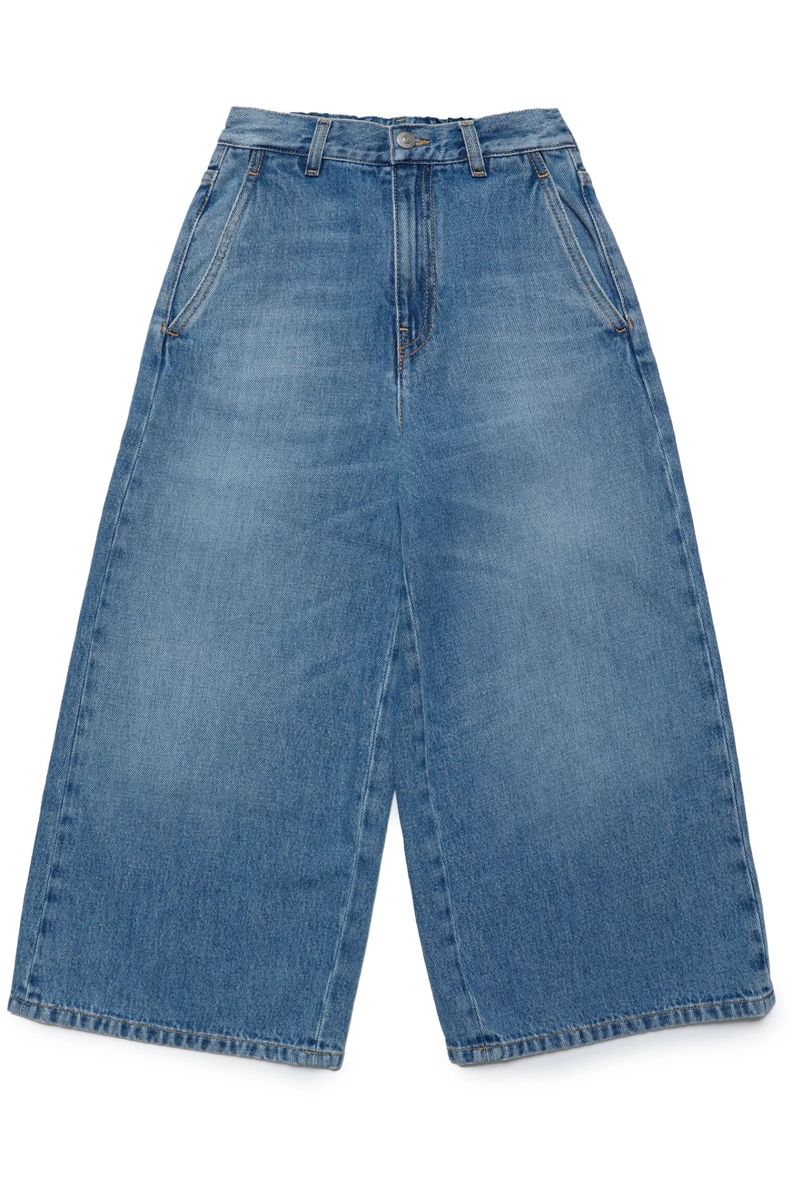 Jeans<MM6 MAISON MARGIELA Jeans Wide Fit Blu Medio Sfumato Blu Denim