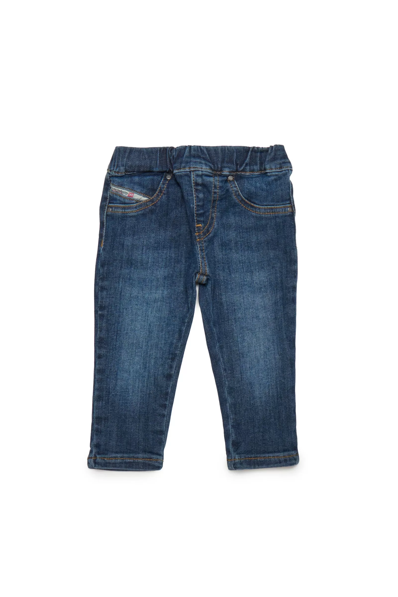 Pantaloni E Shorts<DIESEL Jeggings Pexi-B Skinny Effetto Used Blu Denim