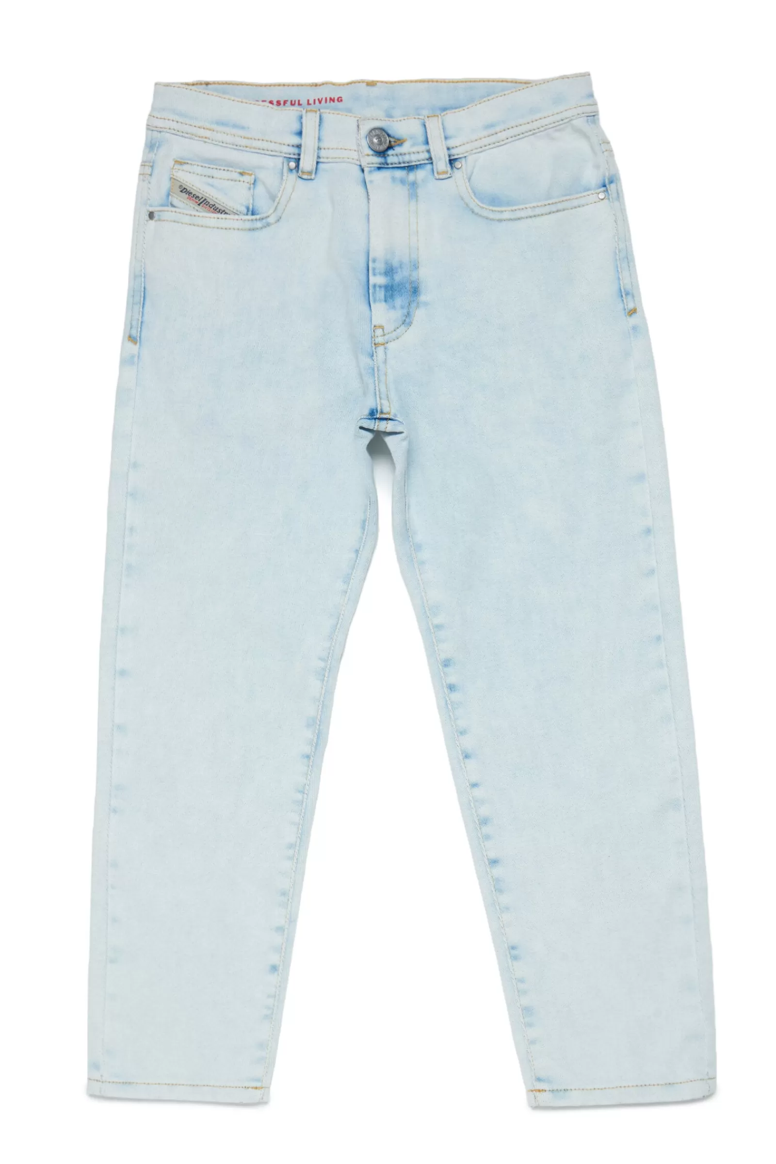 Jeans<DIESEL Joggjeans® D-Lucas Tapered Effetto Sbiadito Blu Denim