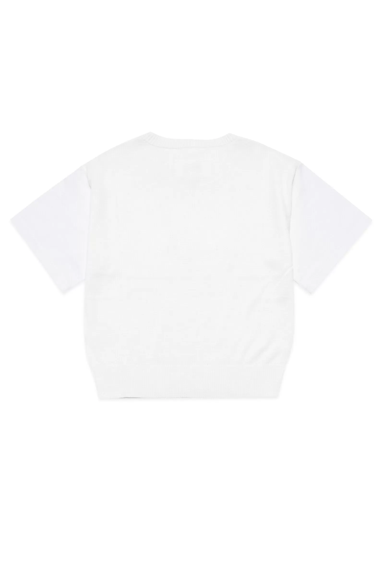 Maglieria<MM6 MAISON MARGIELA Maglia Bianca In Cotone Con Logo Mm6 Bianco