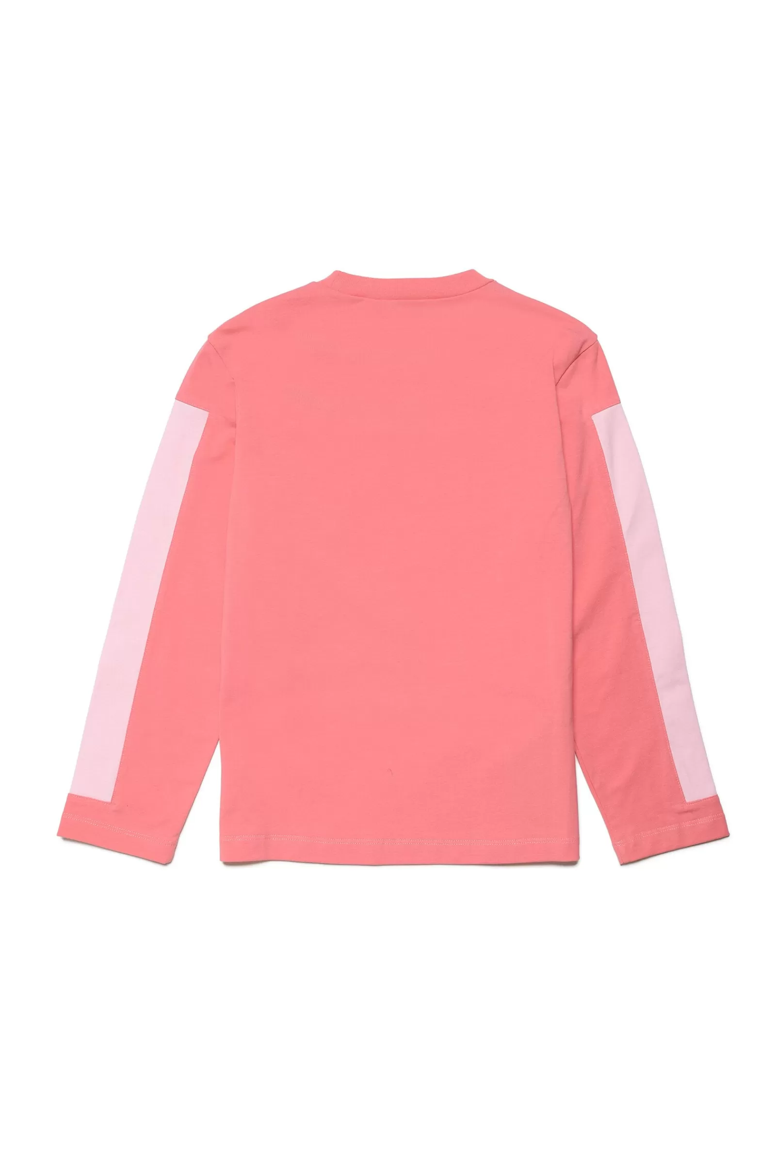 T-Shirt<MARNI Maglietta Girocollo In Jersey Con Bande E Logo Rosa Caramella