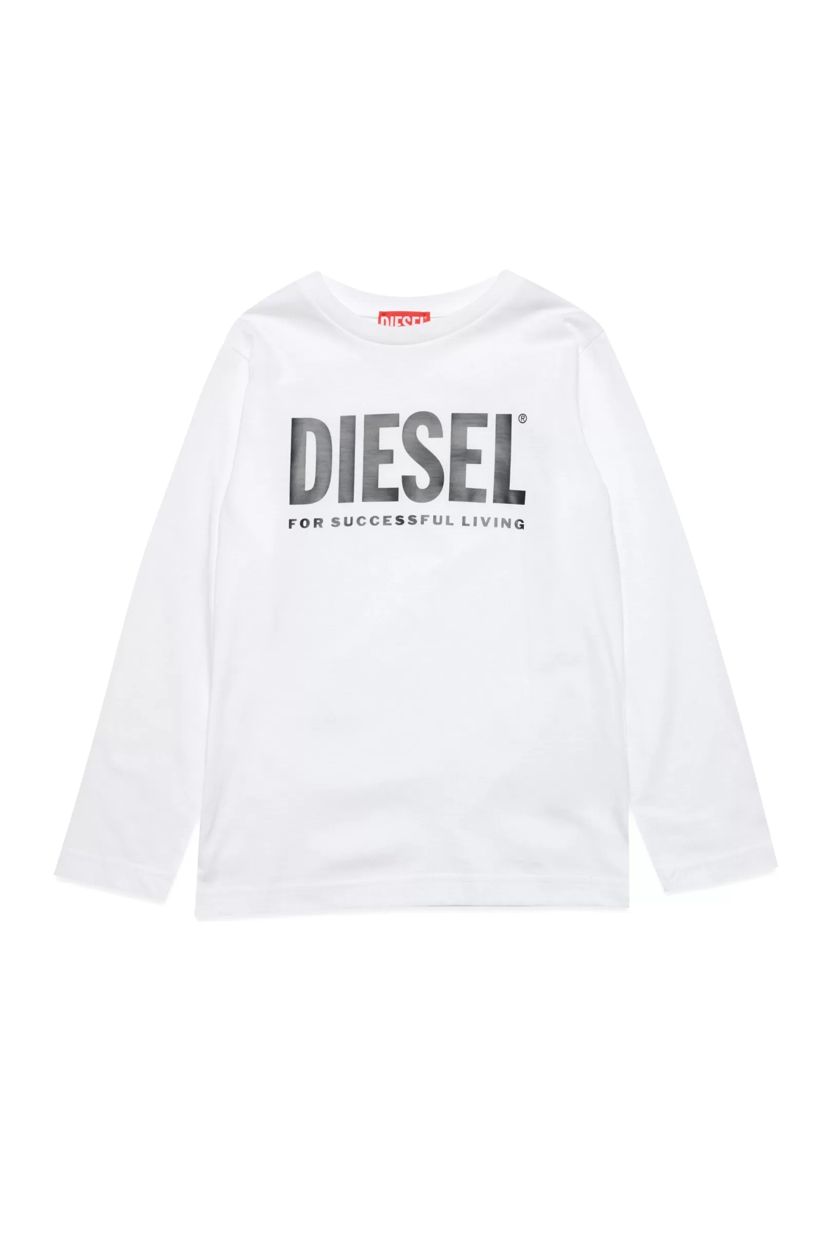 T-Shirt<DIESEL Maglietta In Jersey Con Logo Bianco