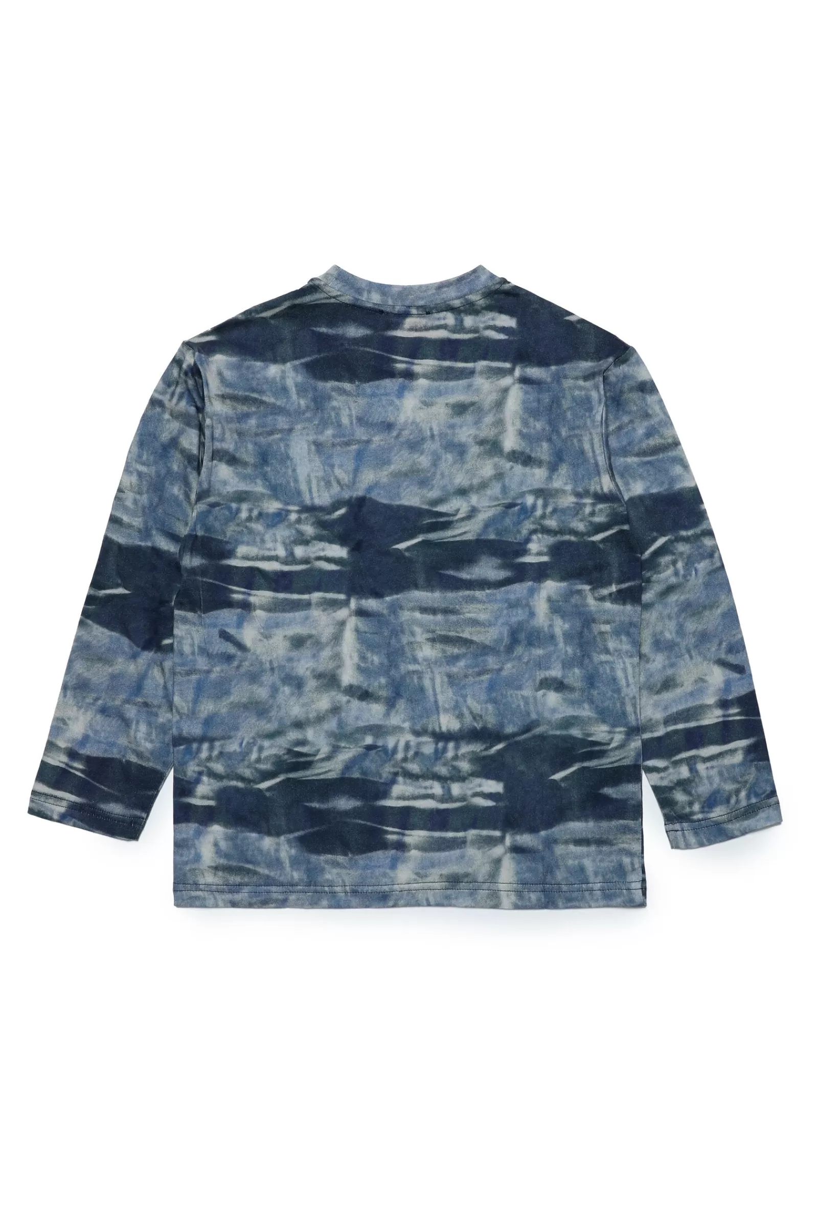 T-Shirt<DIESEL Maglietta In Jersey Con Motivo Allover Camouflage E Scritte Pavone