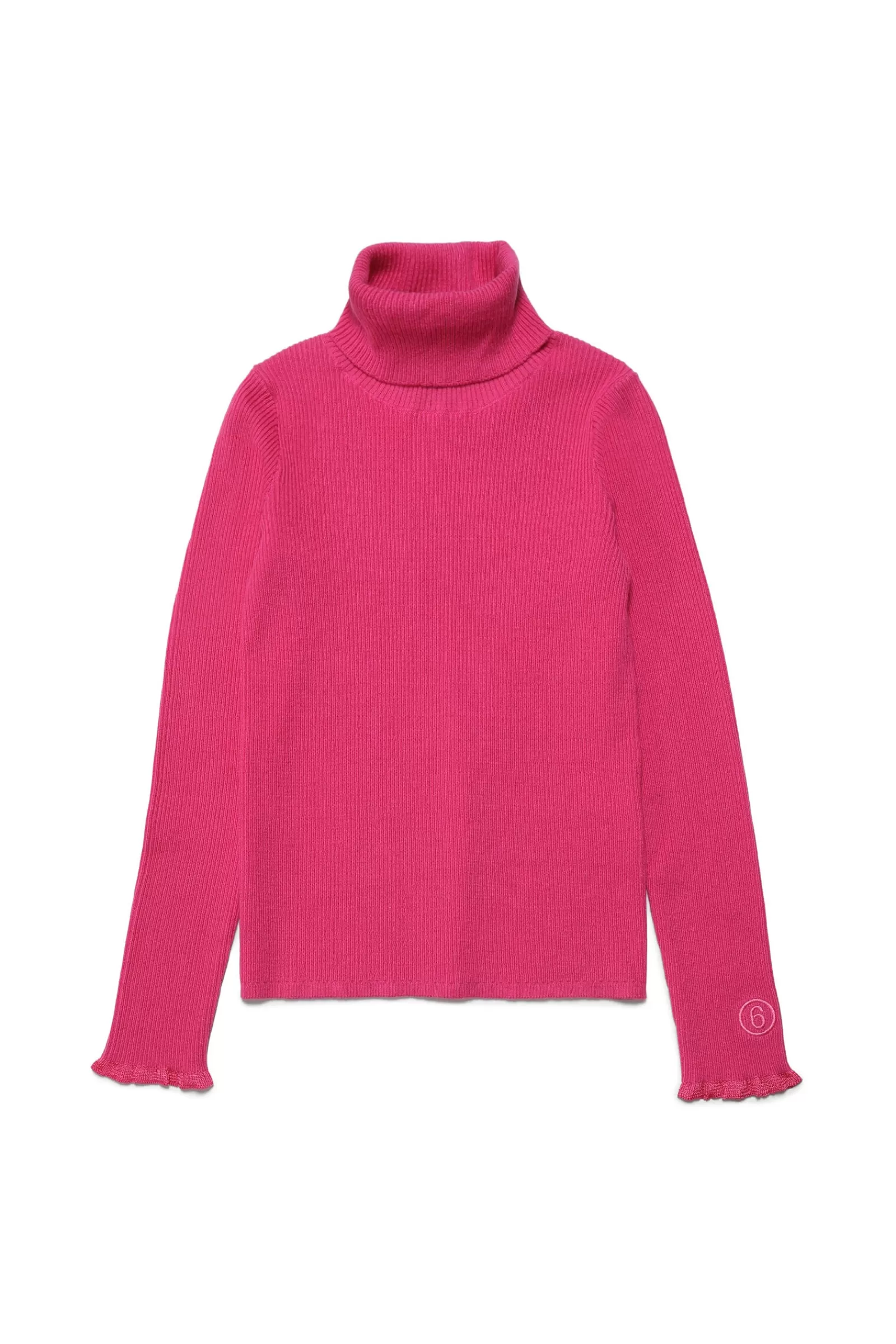 Maglieria<MM6 MAISON MARGIELA Maglione A Collo Alto In Misto Cashmere Rosa Extra