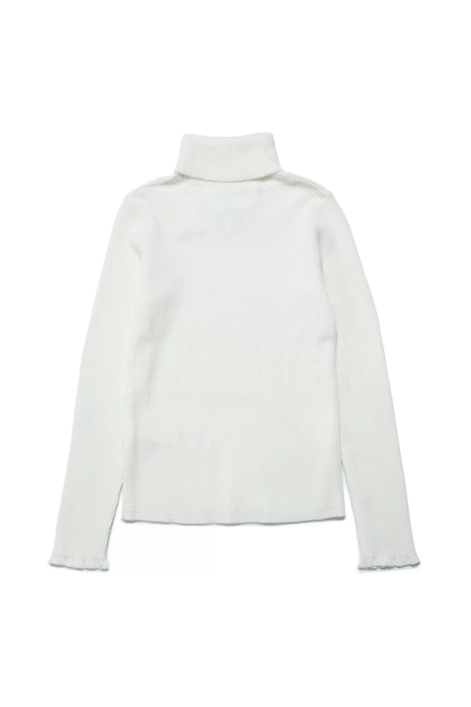 Maglieria<MM6 MAISON MARGIELA Maglione A Collo Alto In Misto Cashmere Bianco Sporco