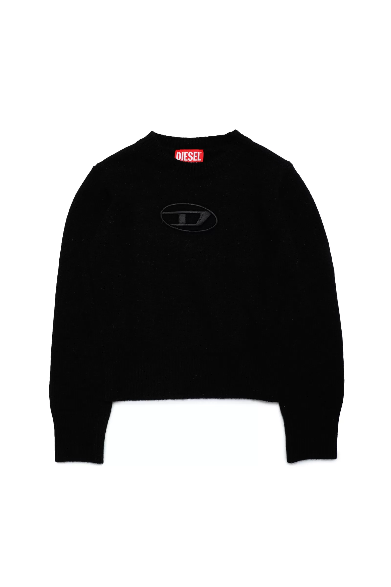 Maglieria<DIESEL Maglione In Misto Cashmere Con Logo Ricamato Nero