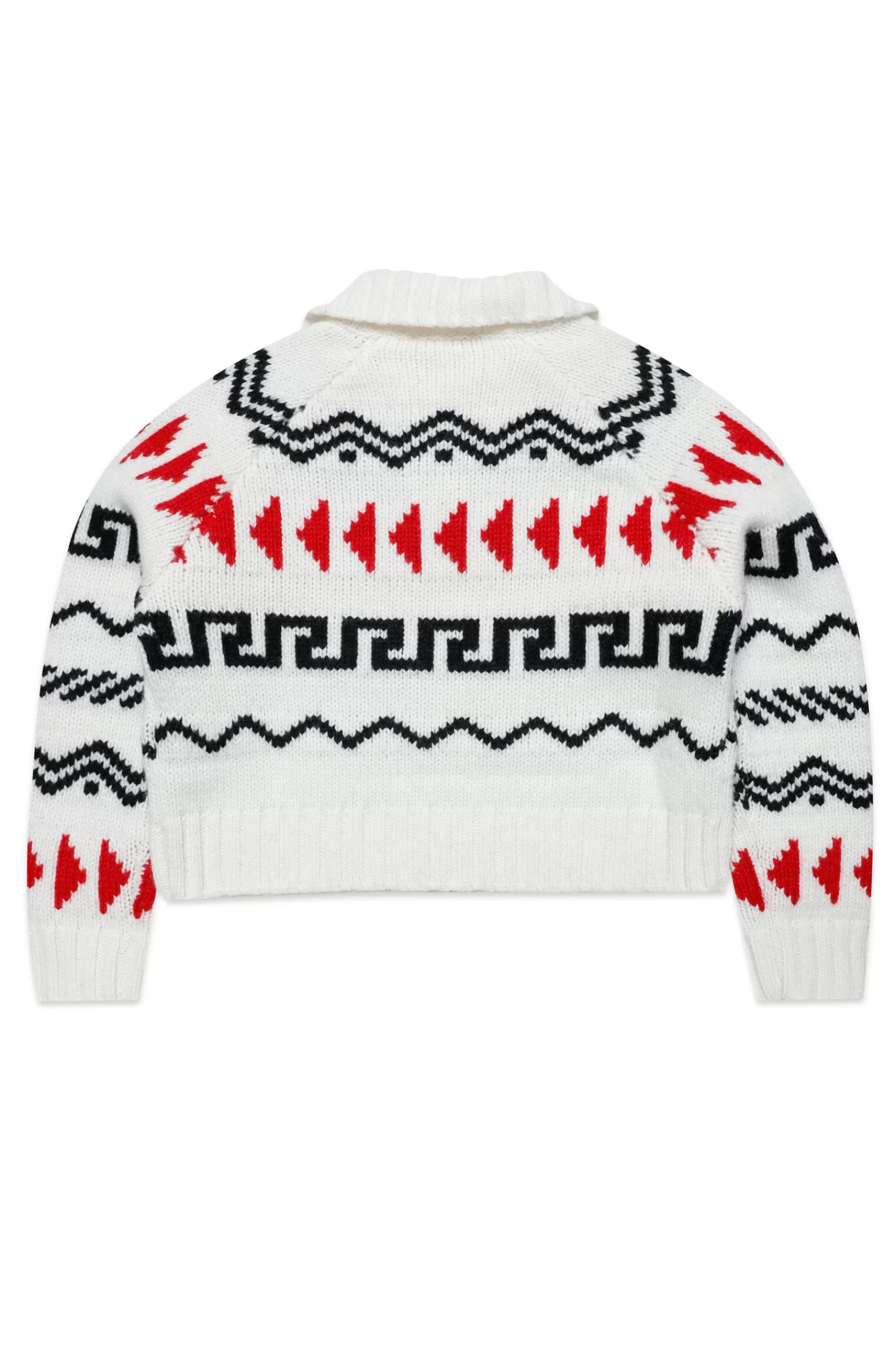 Maglieria<N°21 Maglione In Misto Lana Stile Norvegese Latte