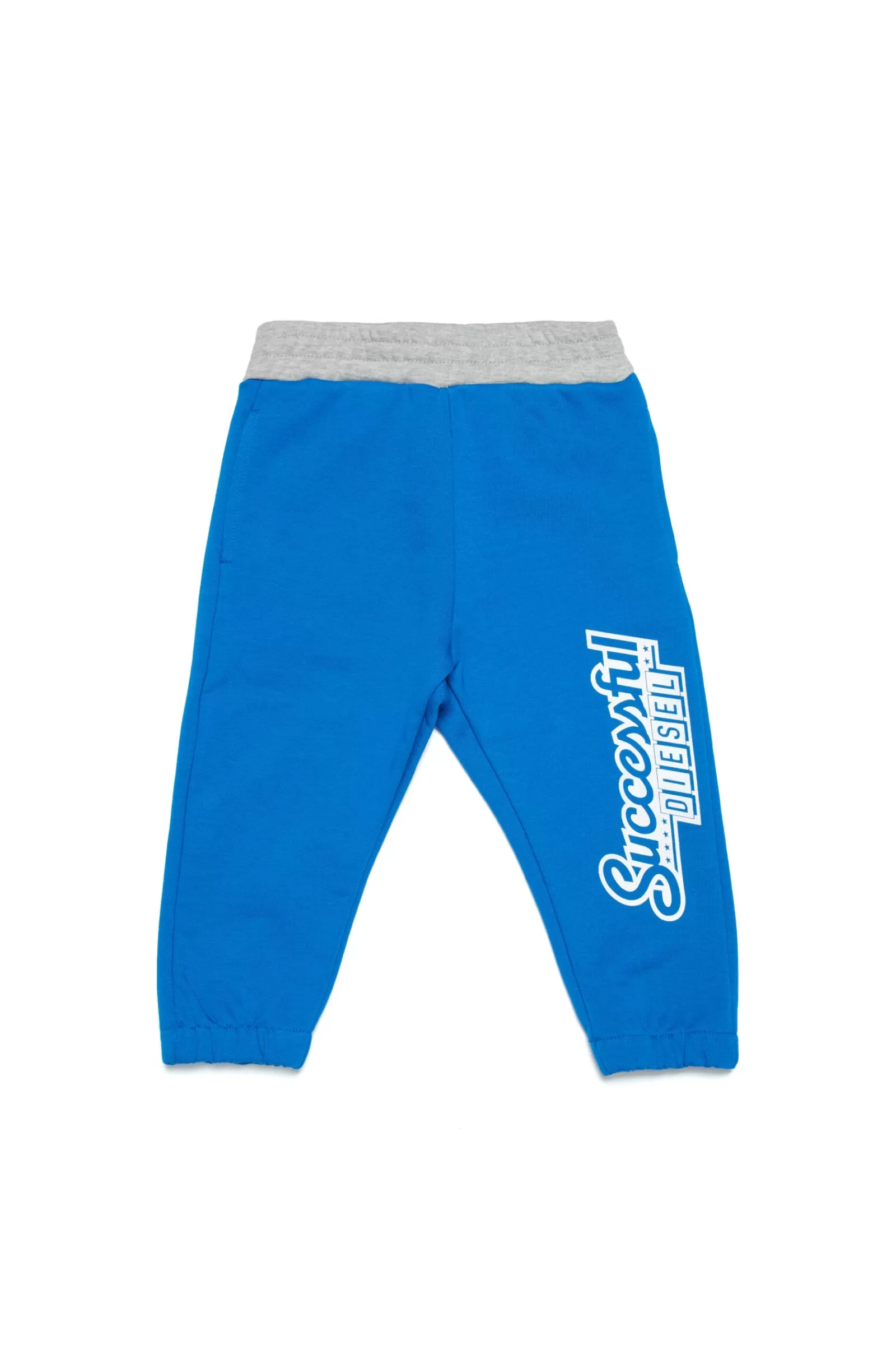 Pantaloni E Shorts<DIESEL Pantaloni Blu In Felpa Con Logo Successful Blu Principessa