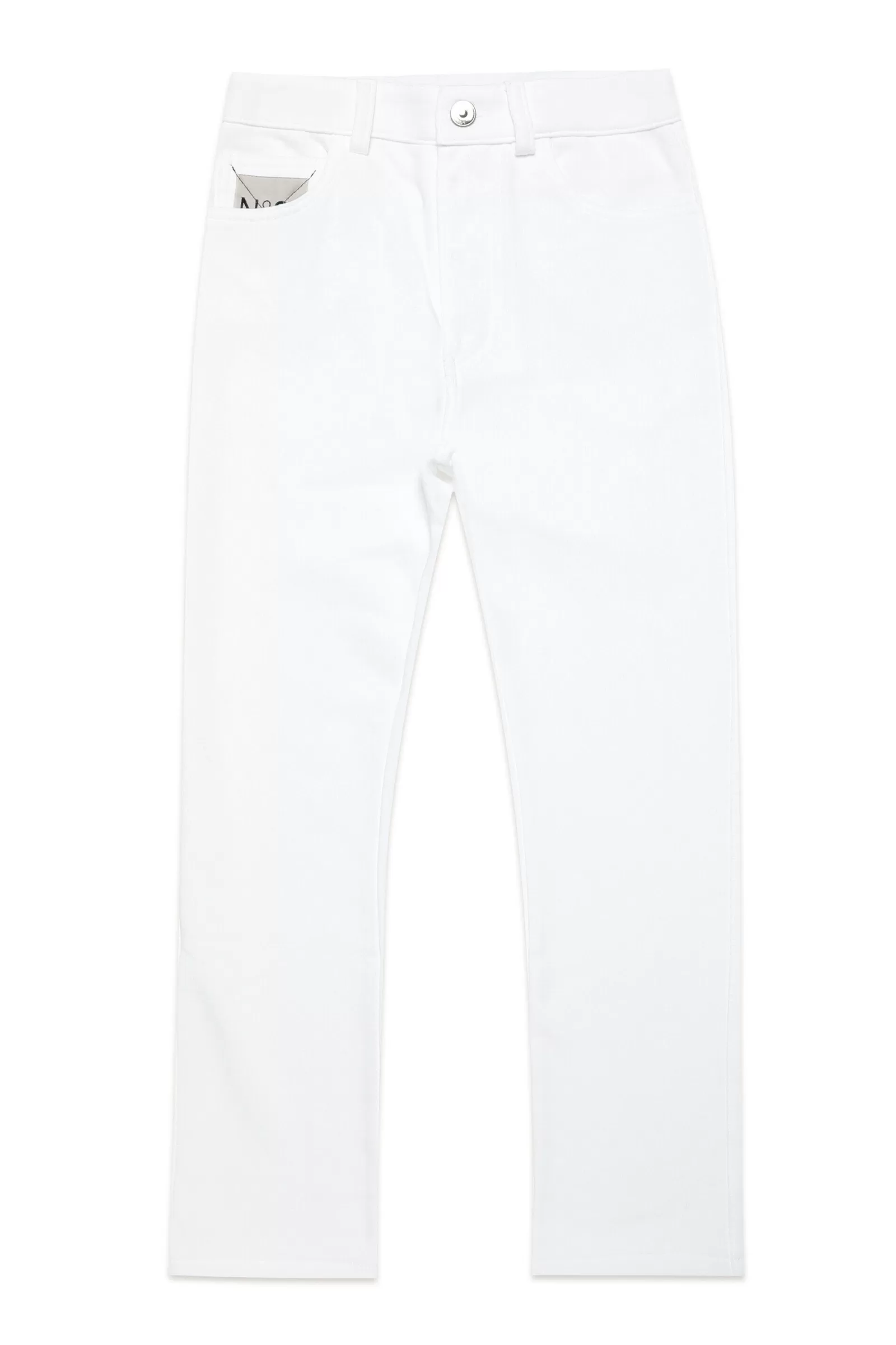 Pantaloni<N°21 Pantaloni Cinque Tasche In Felpa Bianco