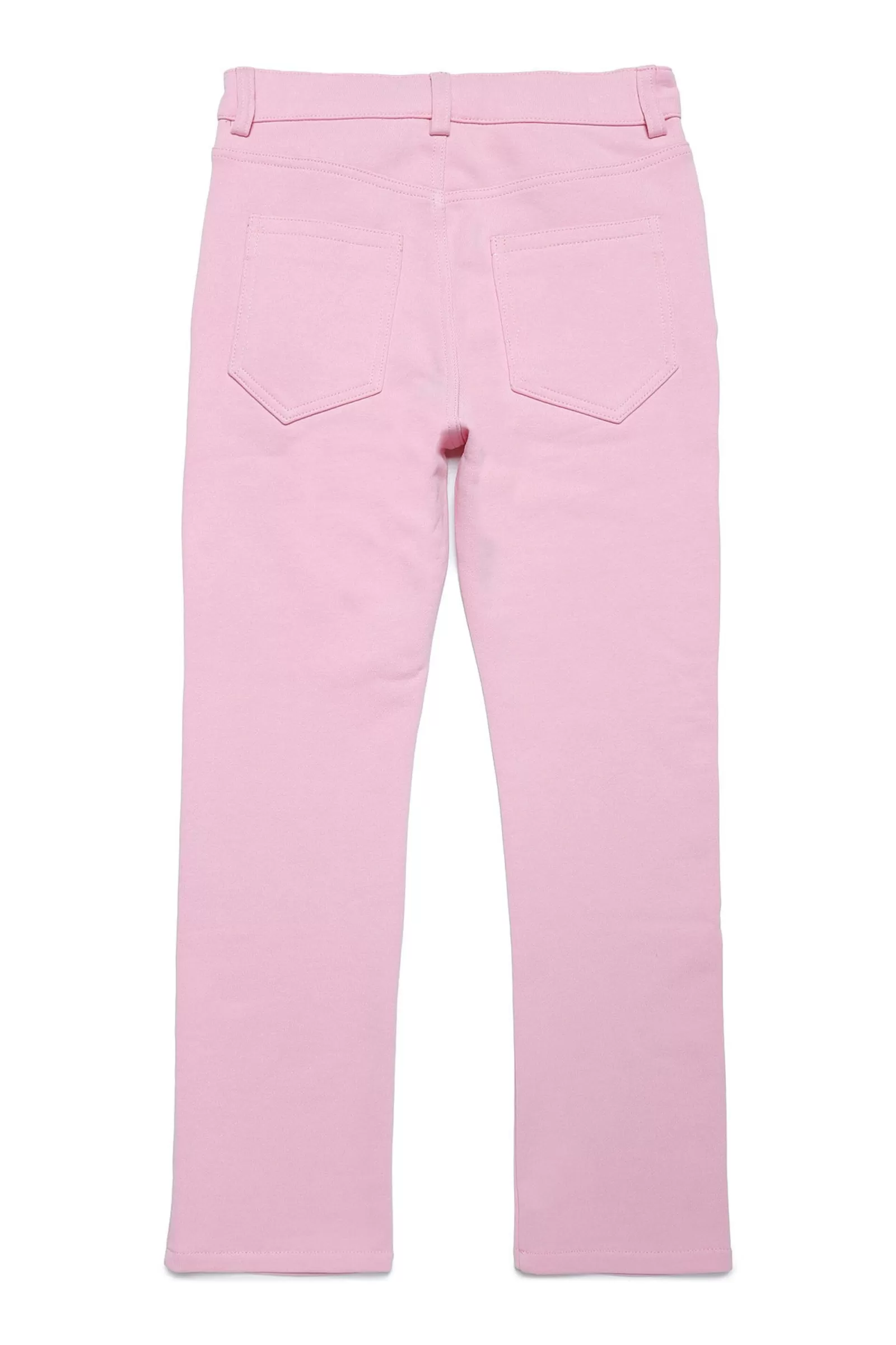 Pantaloni<N°21 Pantaloni Cinque Tasche In Felpa Rosa Caramella