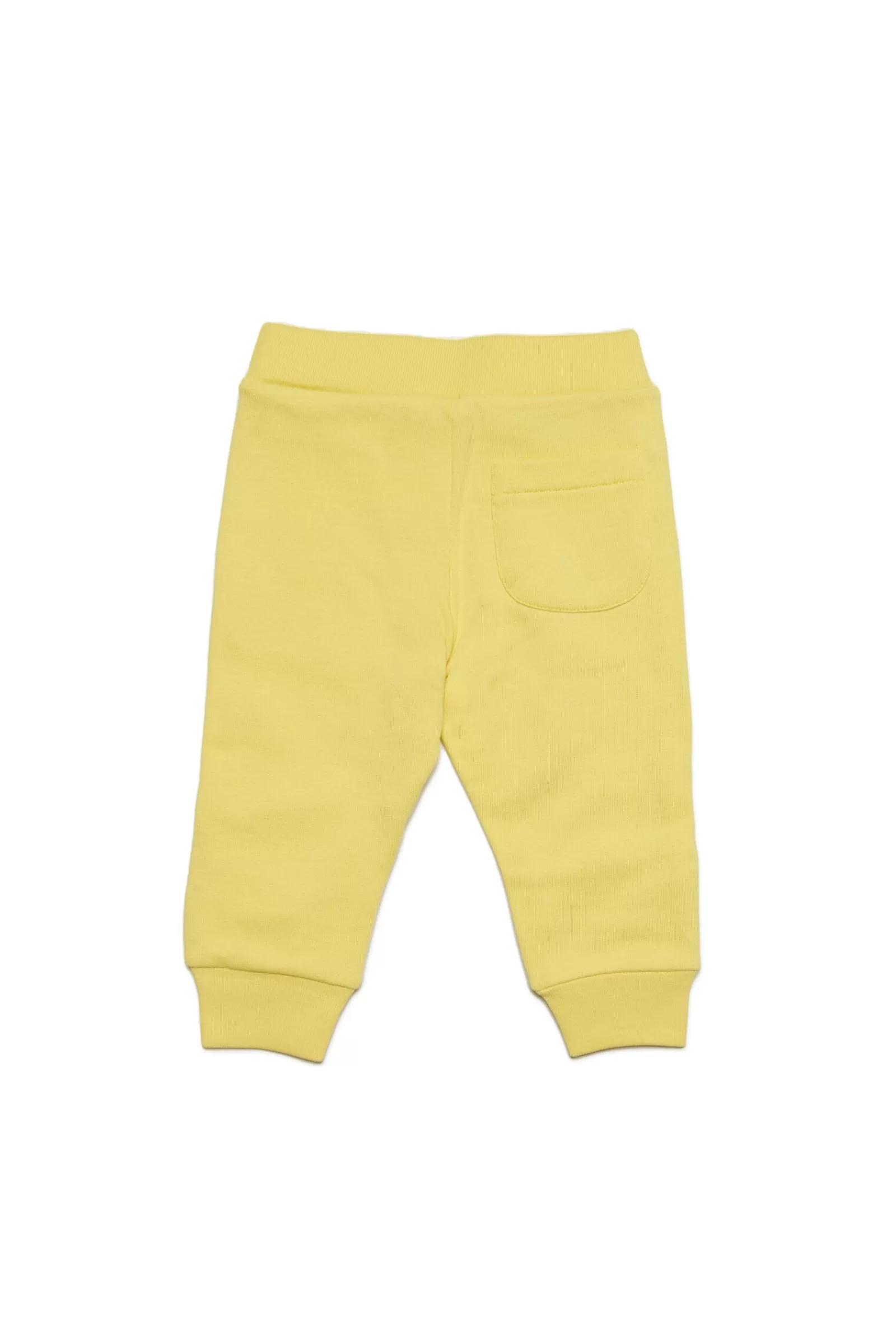 Pantaloni E Shorts<MARNI Pantaloni Gialli In Cotone Con Logo Displaced Giallo Scorza Di Limone