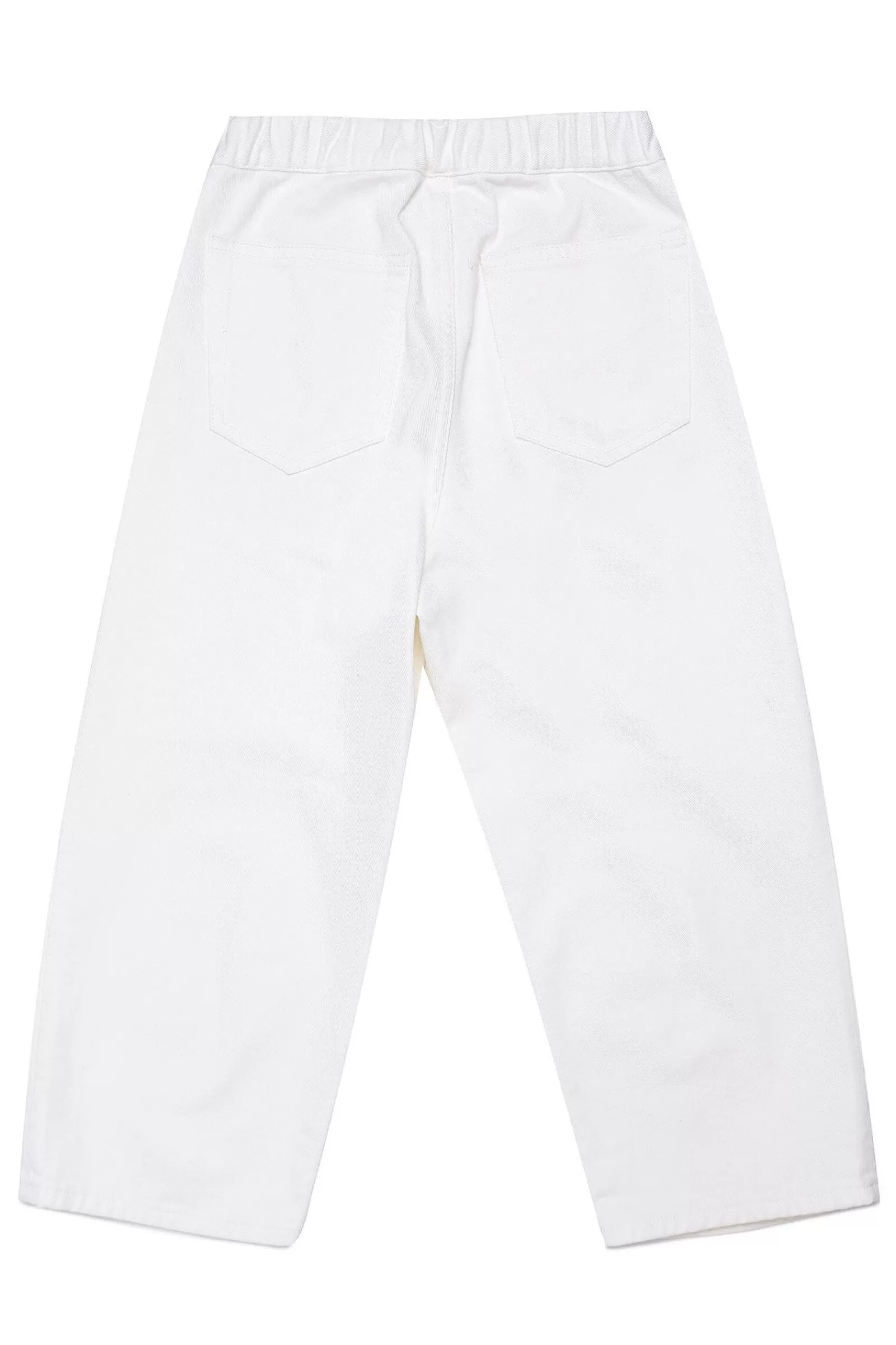 Jeans<MM6 MAISON MARGIELA Pantaloni In Denim Bianco Con Fit Wide Bianco Sporco