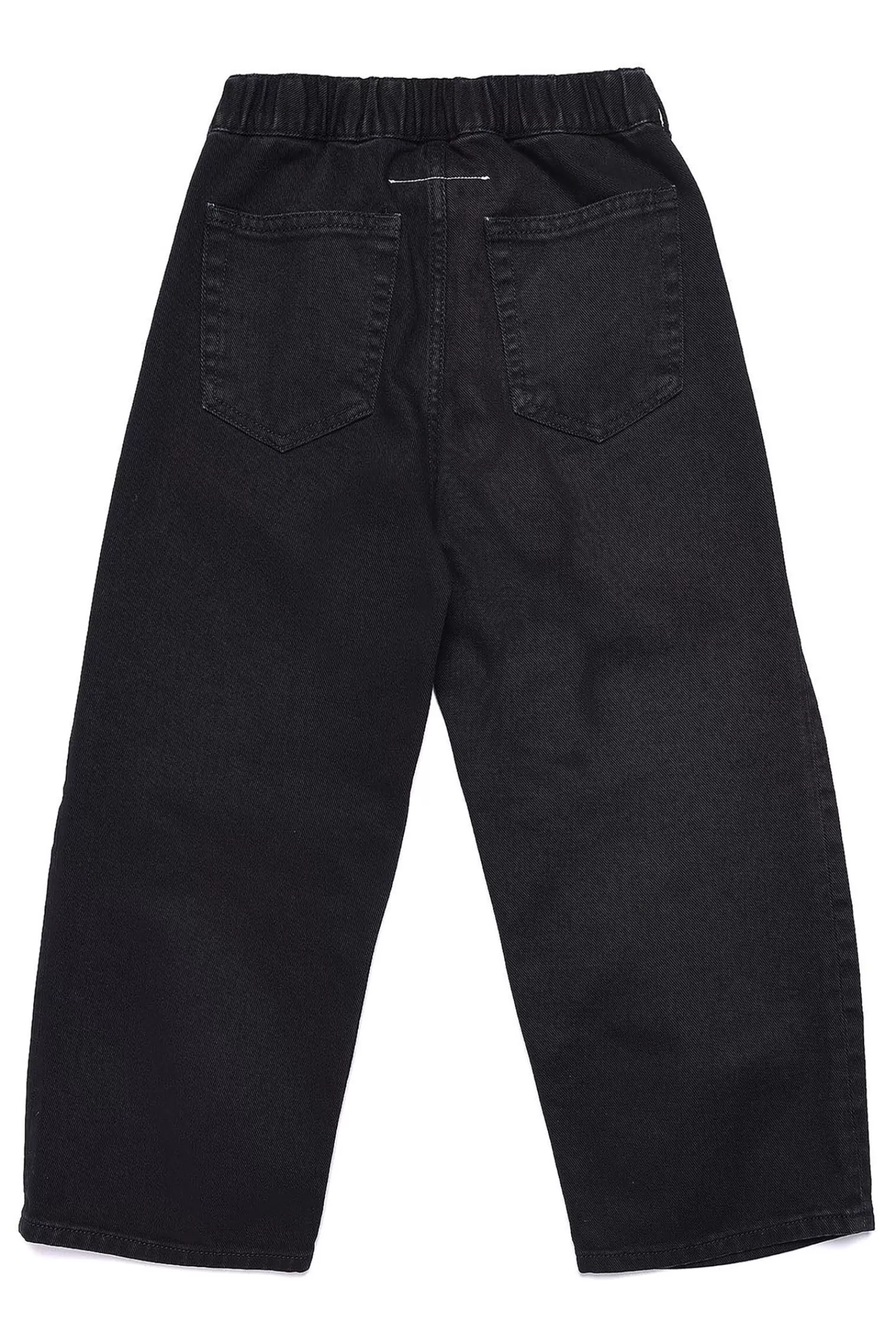 Jeans<MM6 MAISON MARGIELA Pantaloni In Denim Con Fit Wide Nero