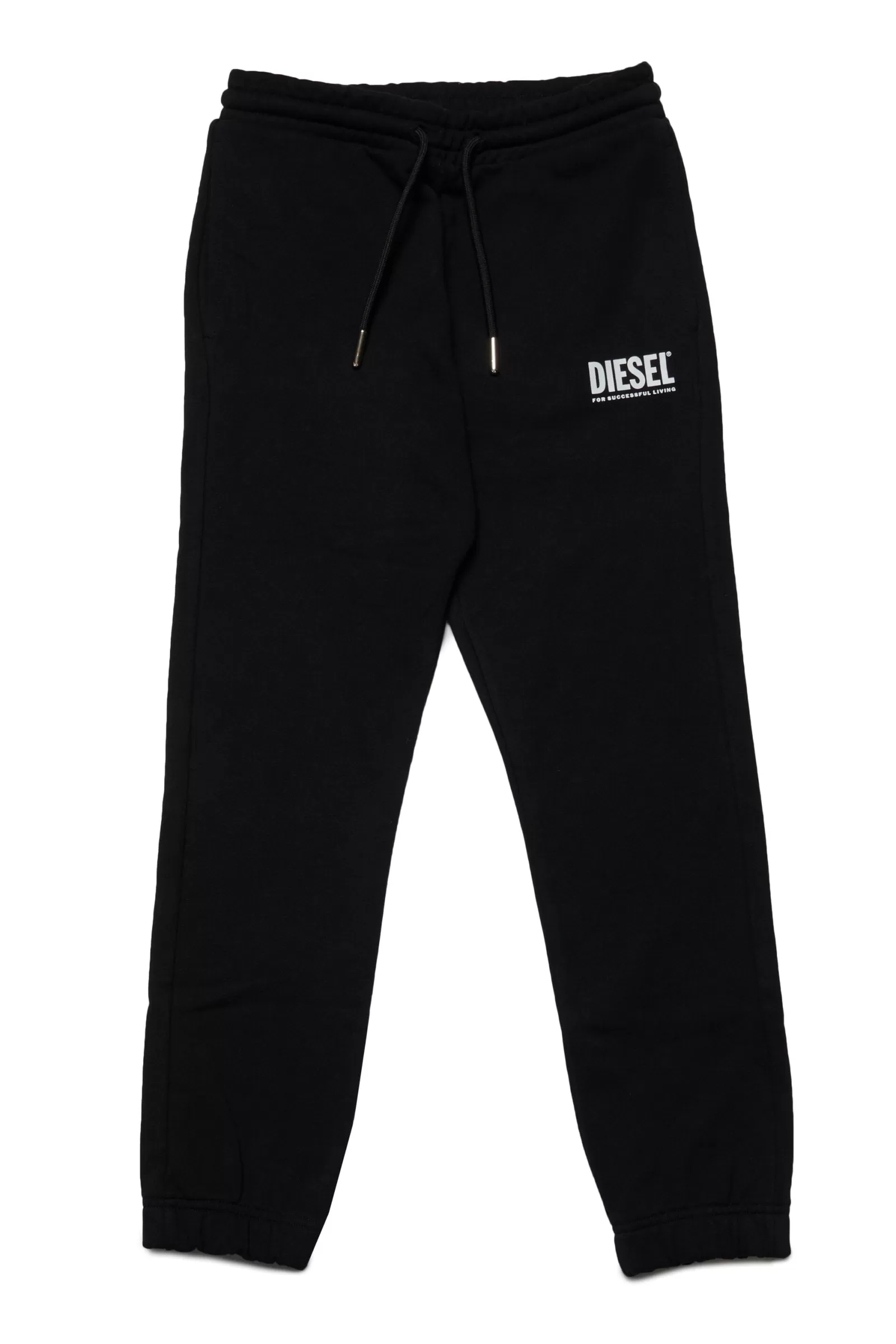 Pantaloni<DIESEL Pantaloni In Felpa Con Logo Nero