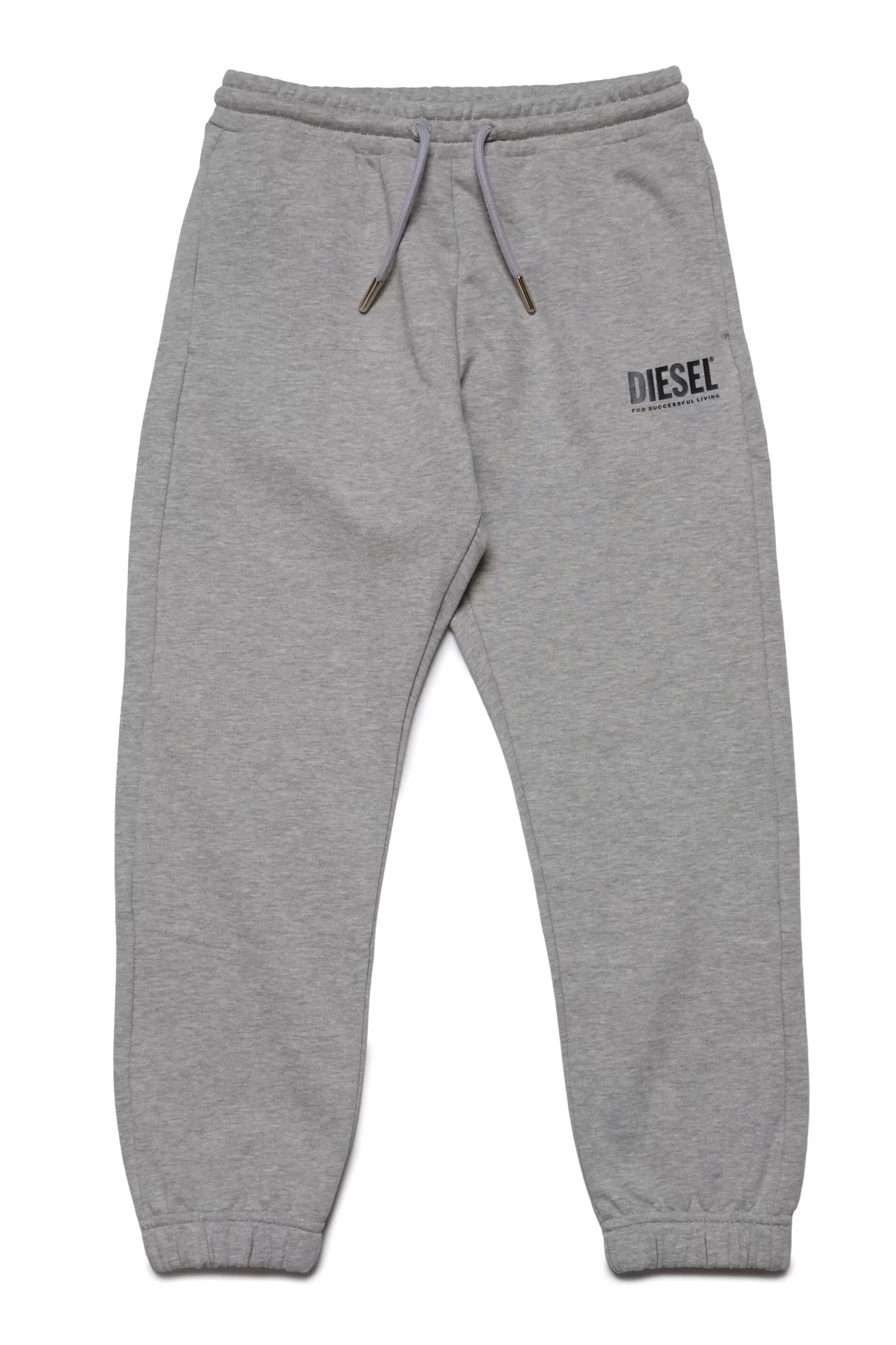 Pantaloni<DIESEL Pantaloni In Felpa Con Logo Grigio Melange