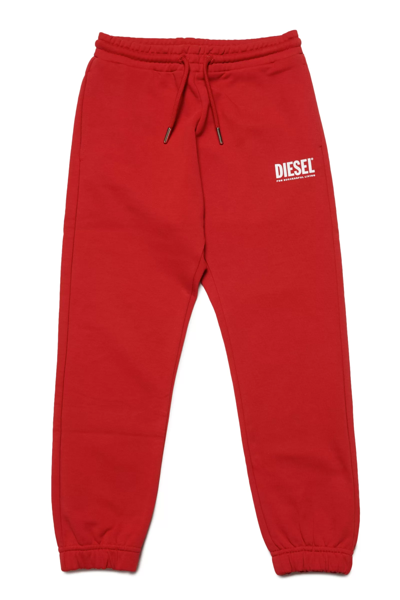 Pantaloni<DIESEL Pantaloni In Felpa Con Logo Rosso